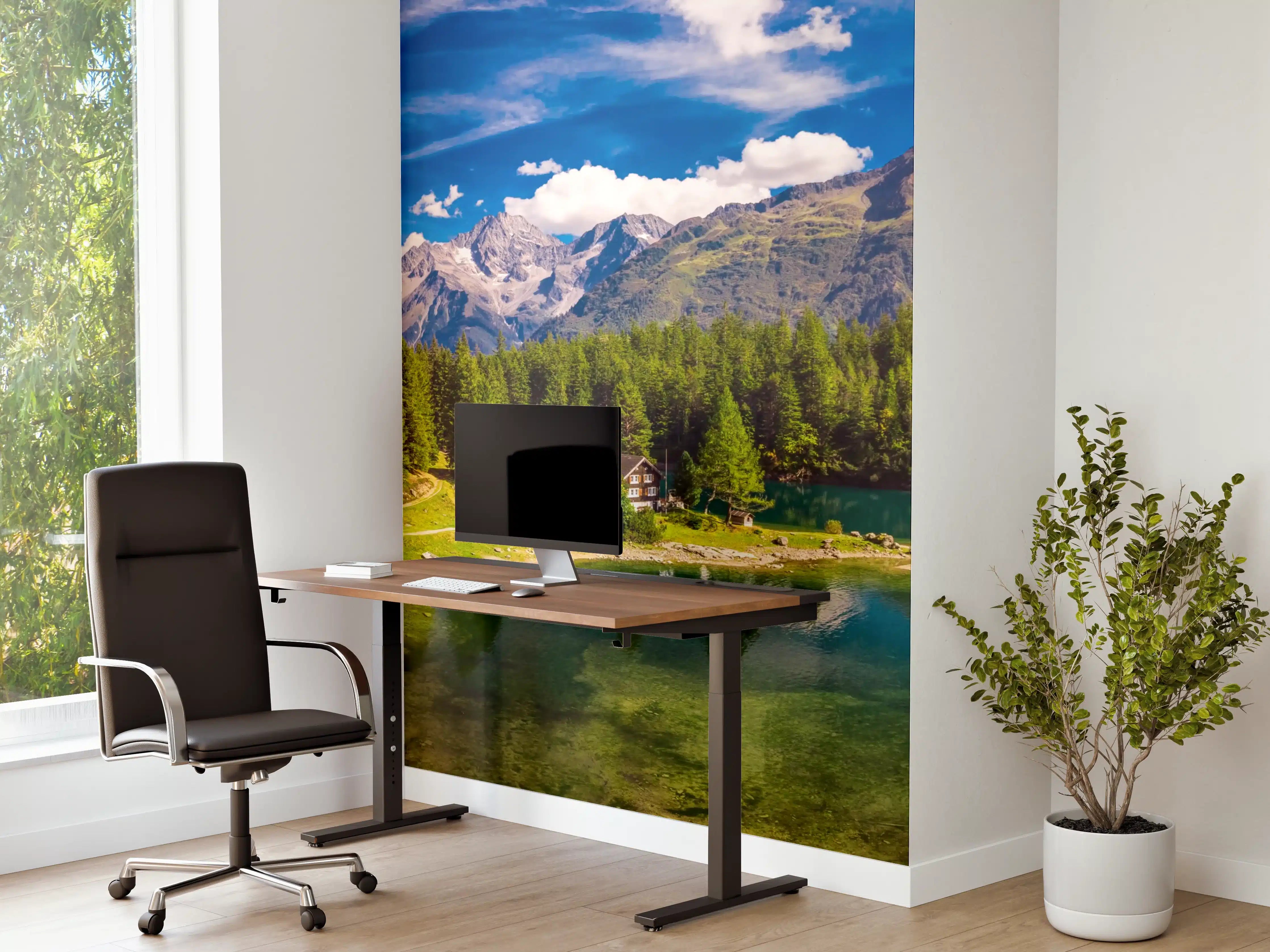Büro Wandgestaltung - Arnisee mit Schweizer Alpen