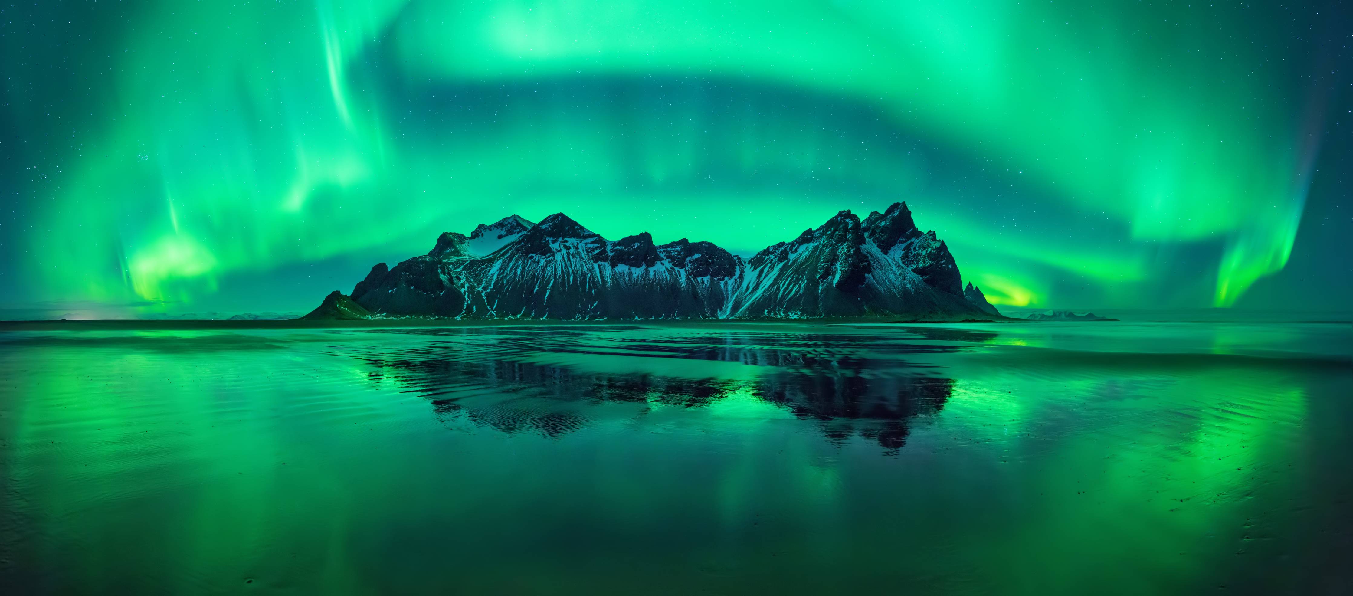 Büro Wandgestaltung-Aurora Stokksnes - Island