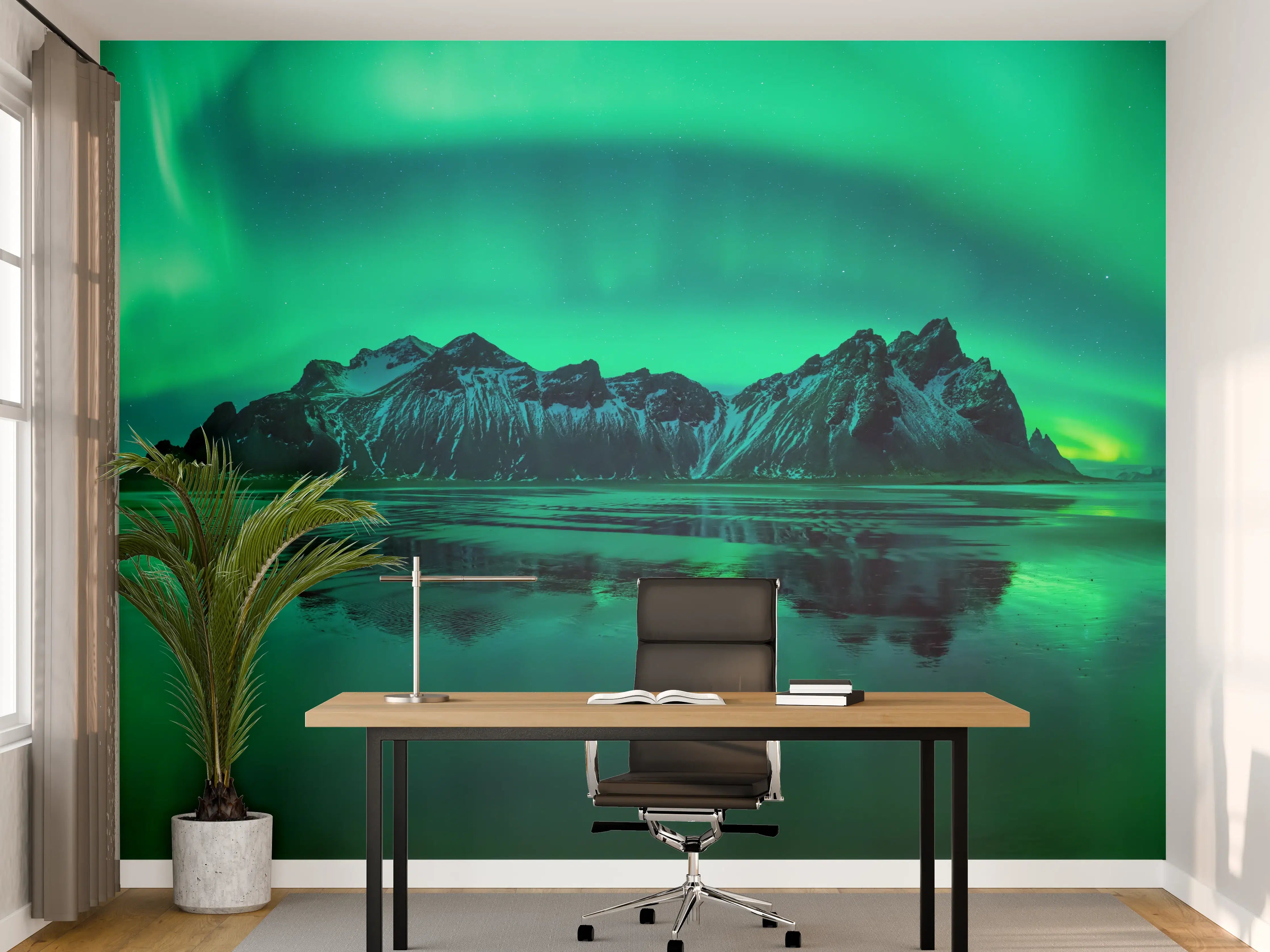 Büro Wandgestaltung - Aurora Stokksnes - Island