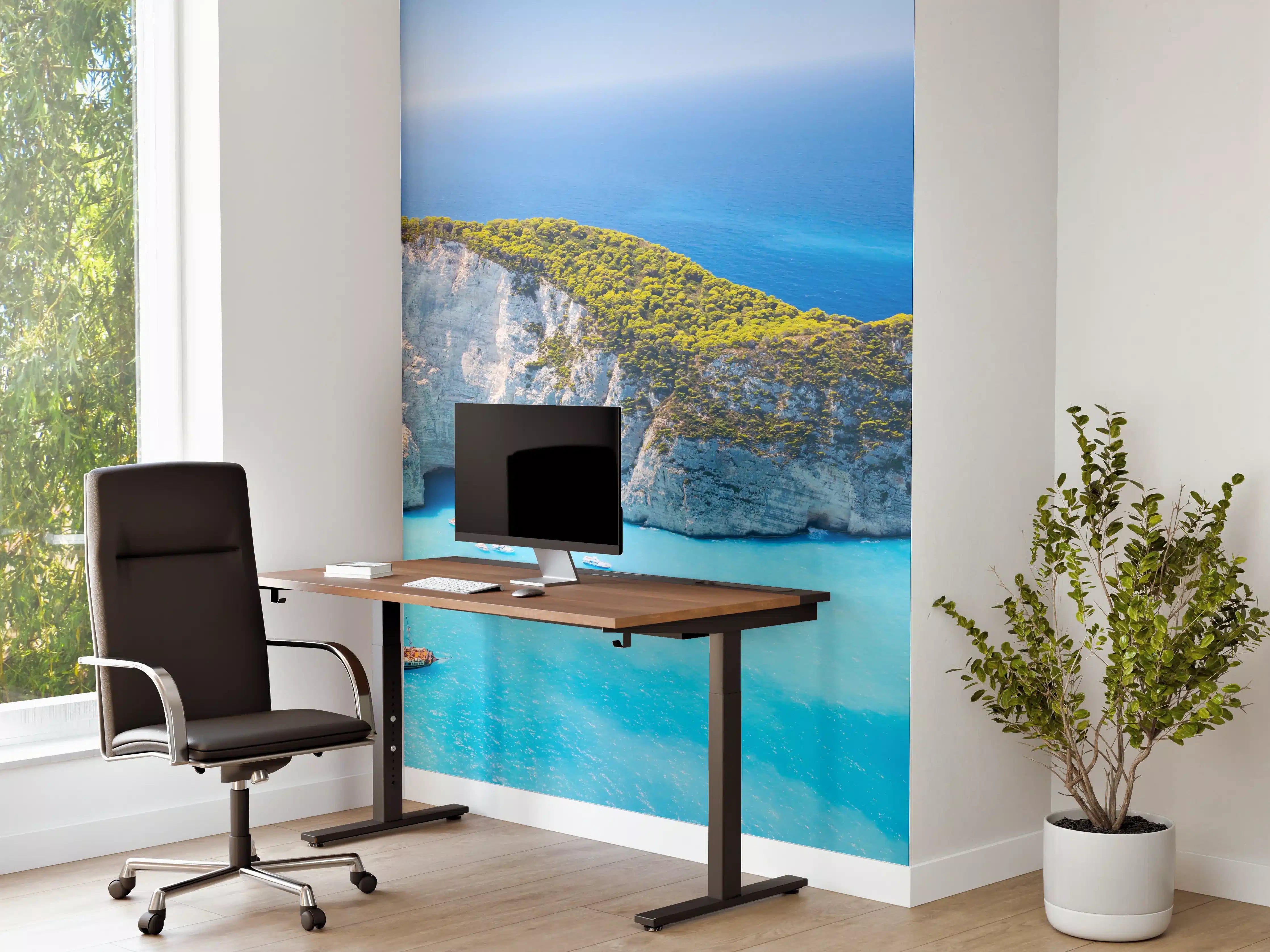 Büro Wandgestaltung - Ausblick auf Zakynthos Bucht