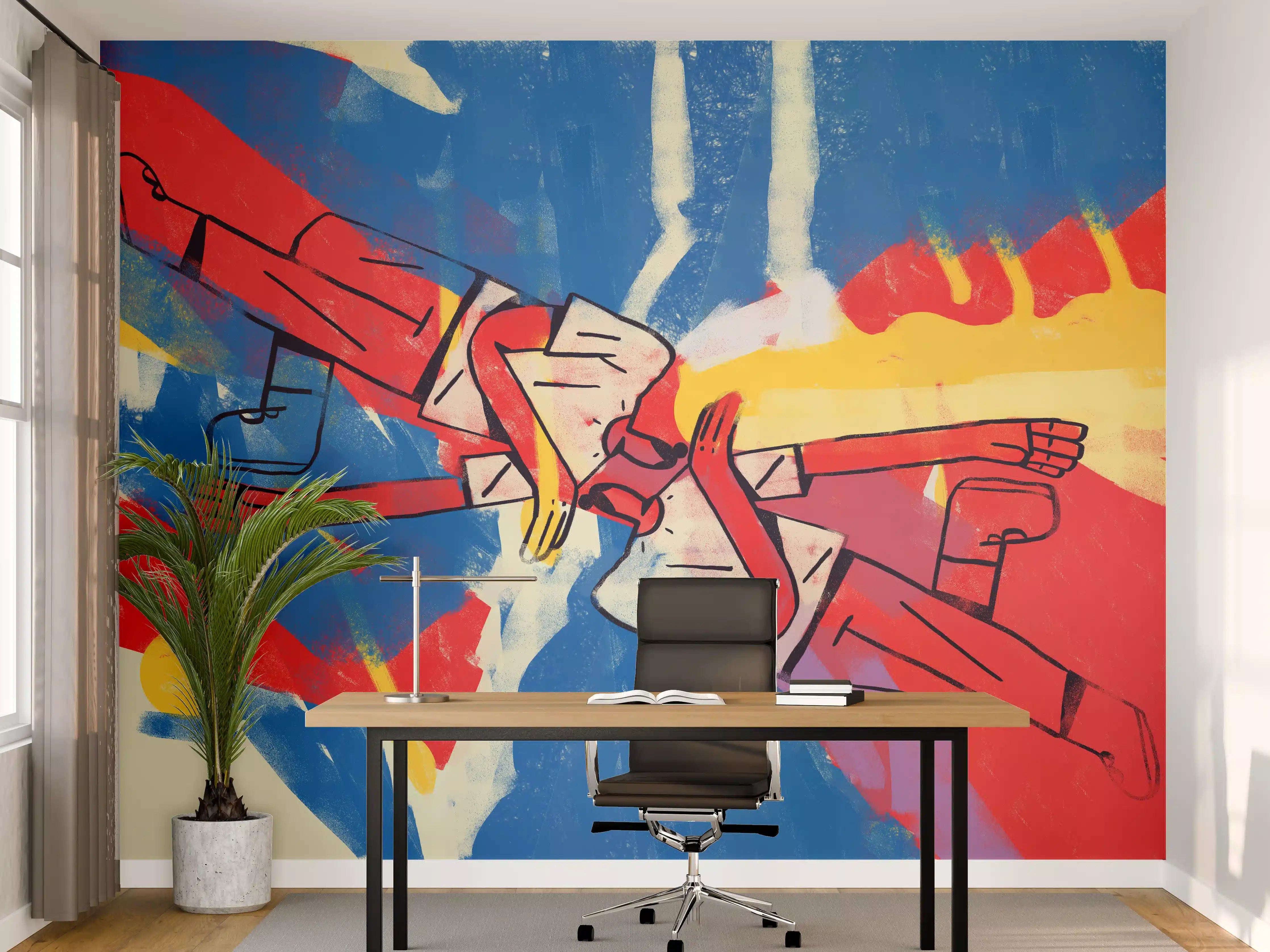 Büro Wandgestaltung - Ausgewogene Formen - Abstrakt