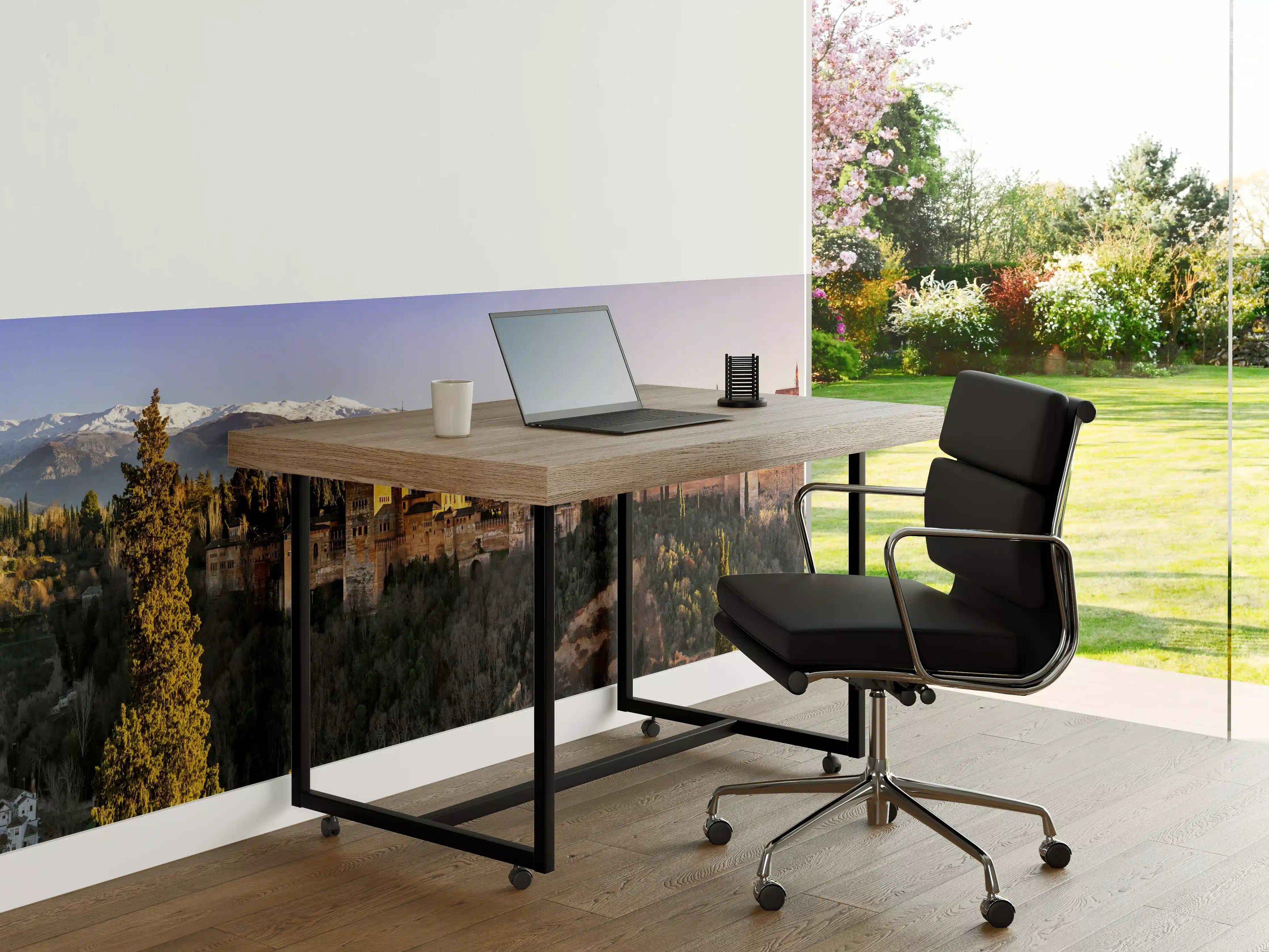 Büro Wandgestaltung - Aussicht auf Alhambra mit Comares-Turm