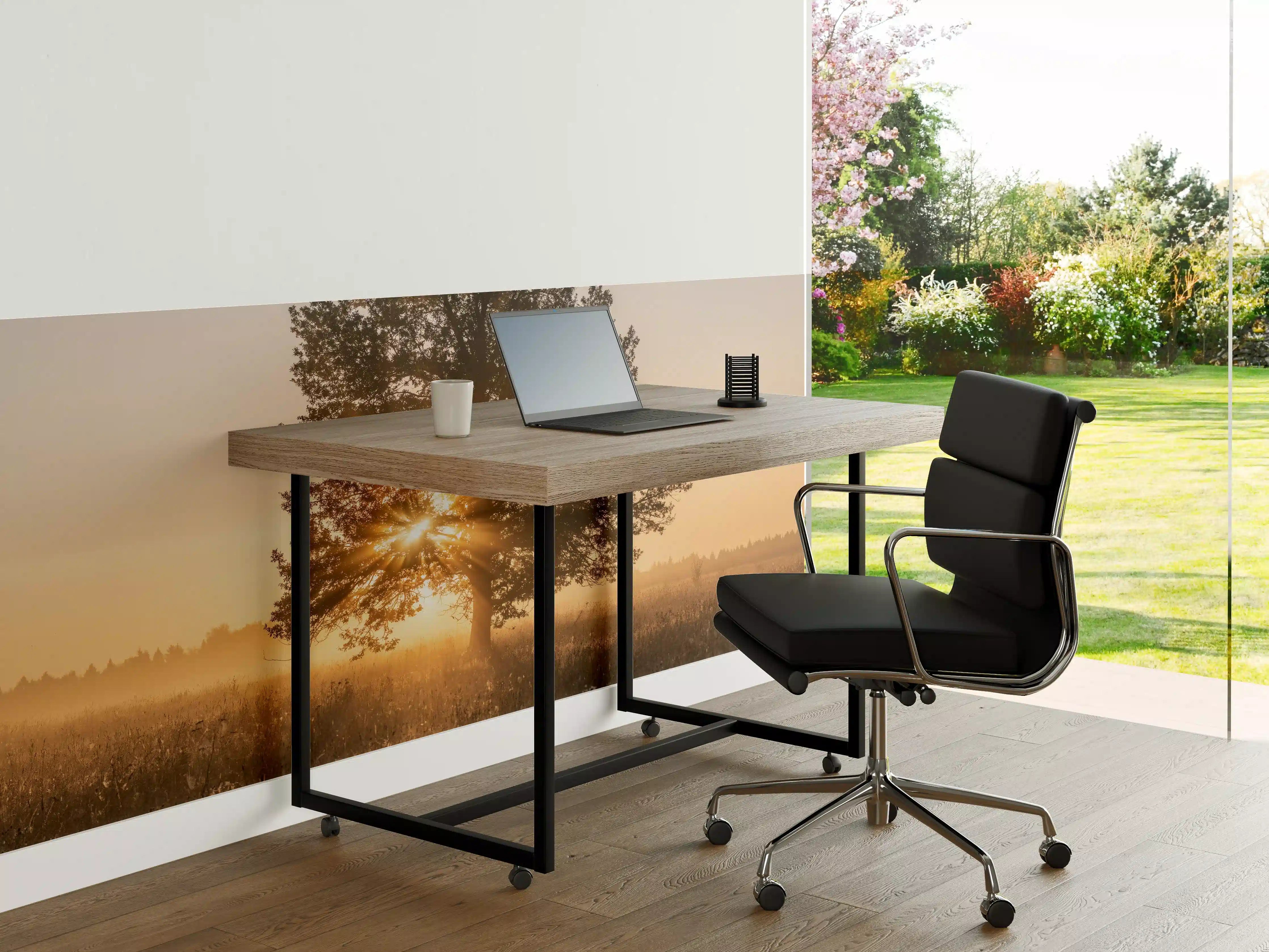 Büro Wandgestaltung - Baum an einem frühen Herbstmorgen in Russland