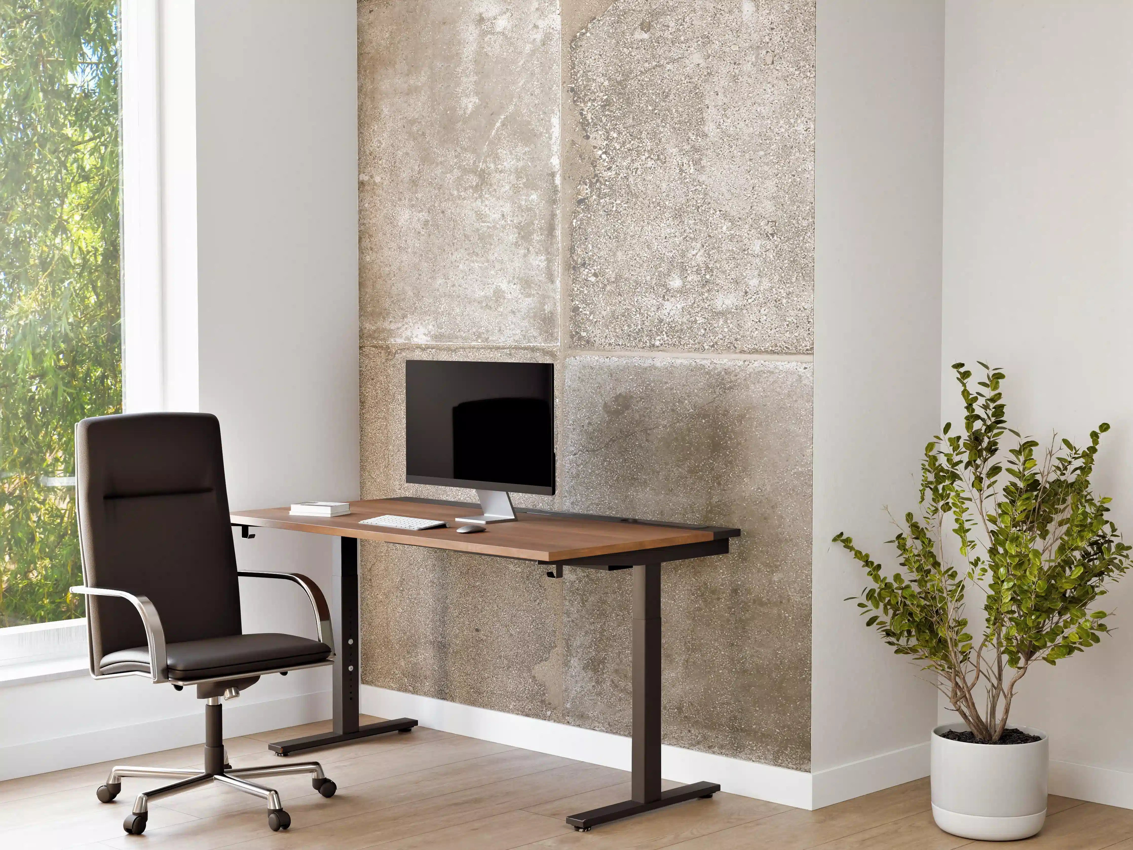 Büro Wandgestaltung - Beige Grau Steinwand-Textur