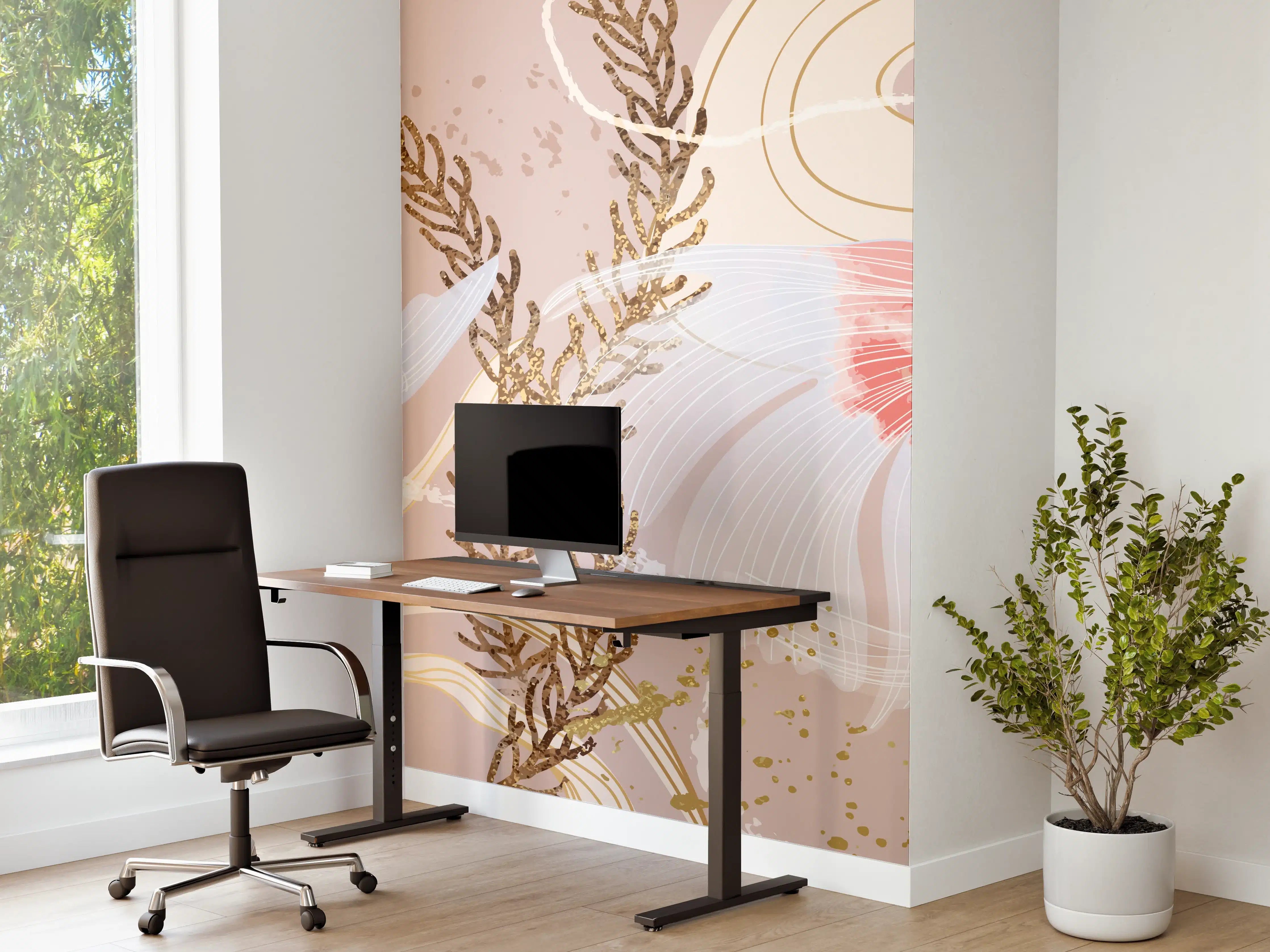 Büro Wandgestaltung - Beige Koi-Kunstdruck