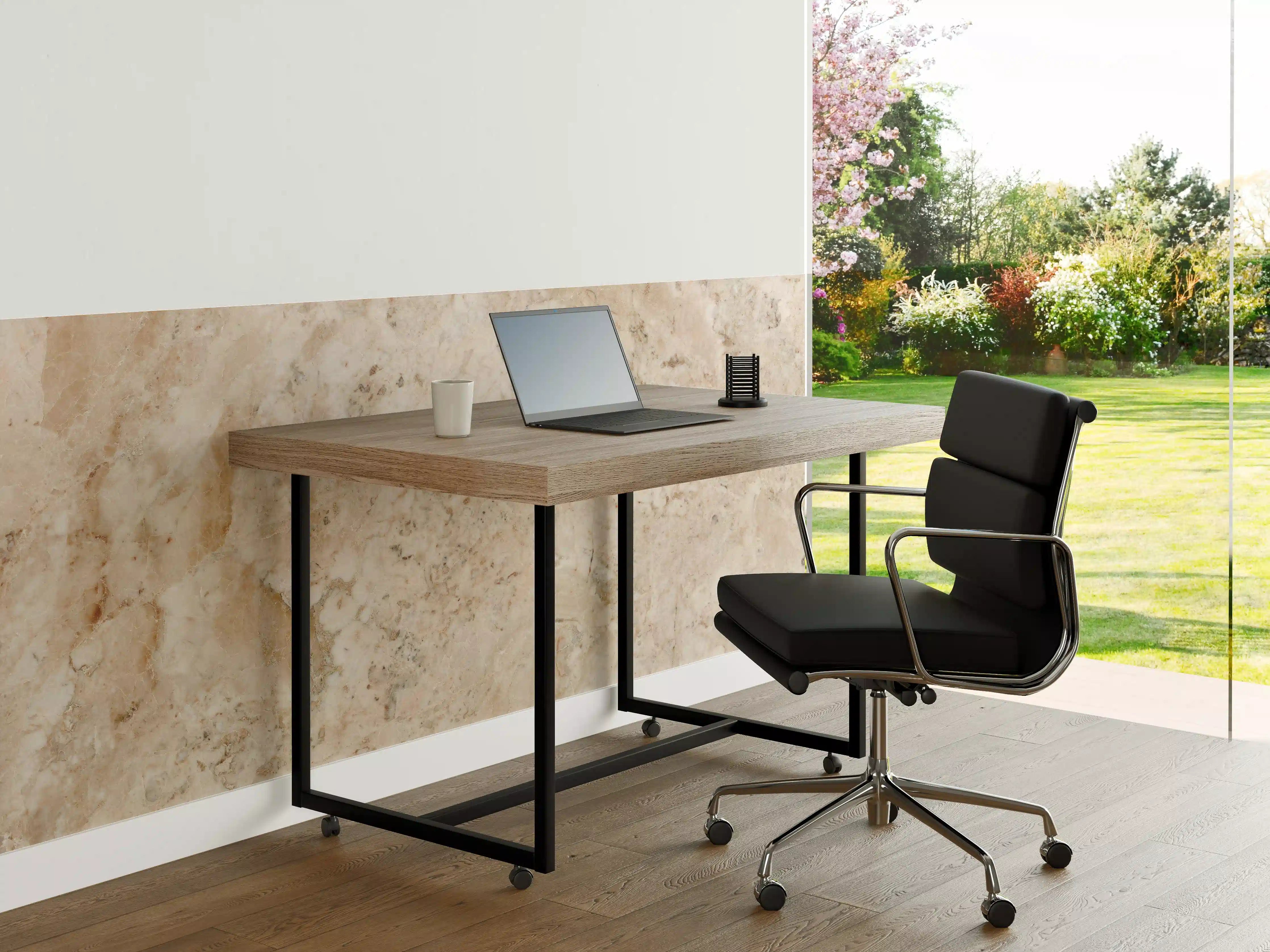 Büro Wandgestaltung - Beige Naturmarmor Stein Textur