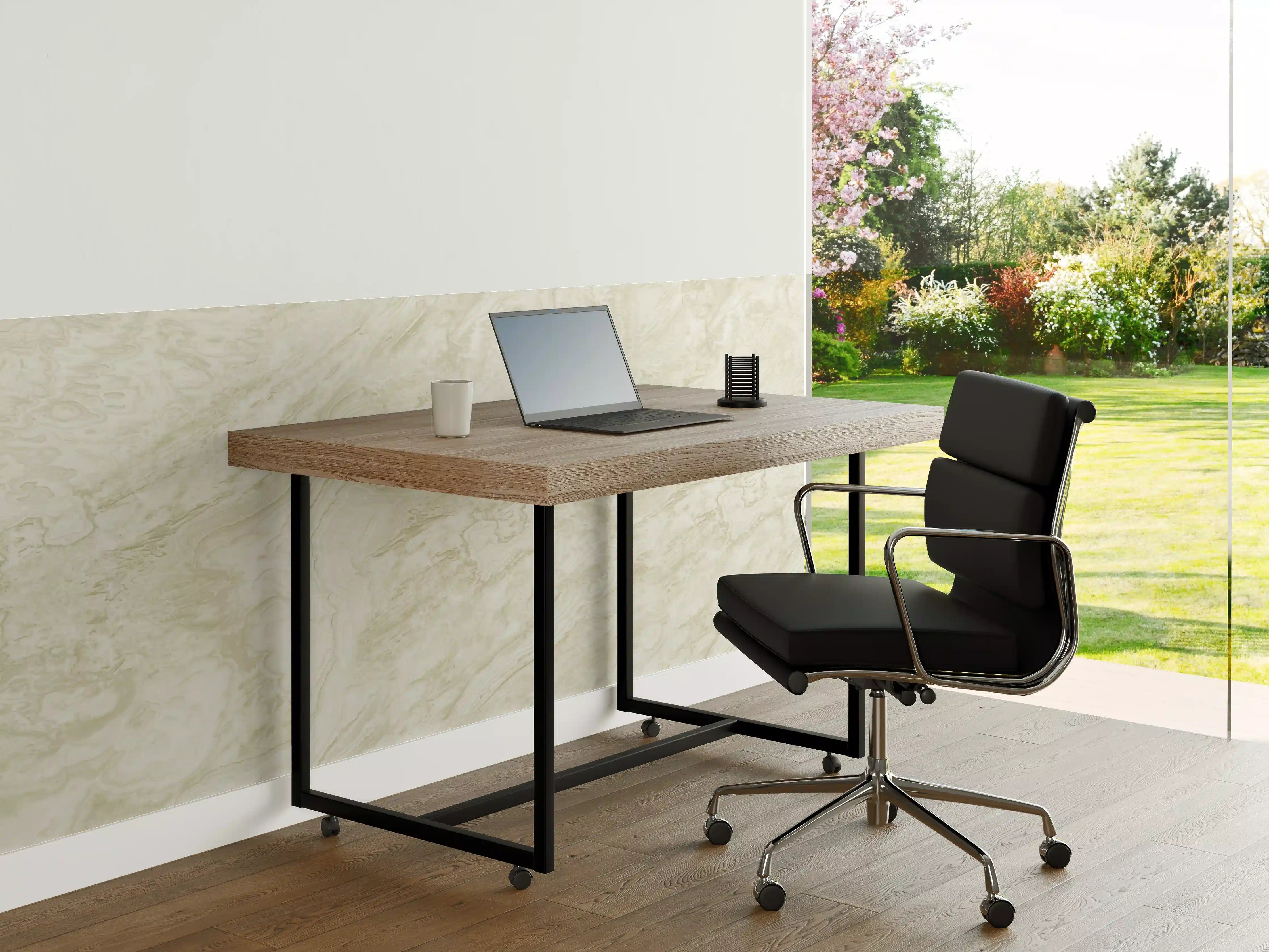 Büro Wandgestaltung - Beige-Weißer Marmor