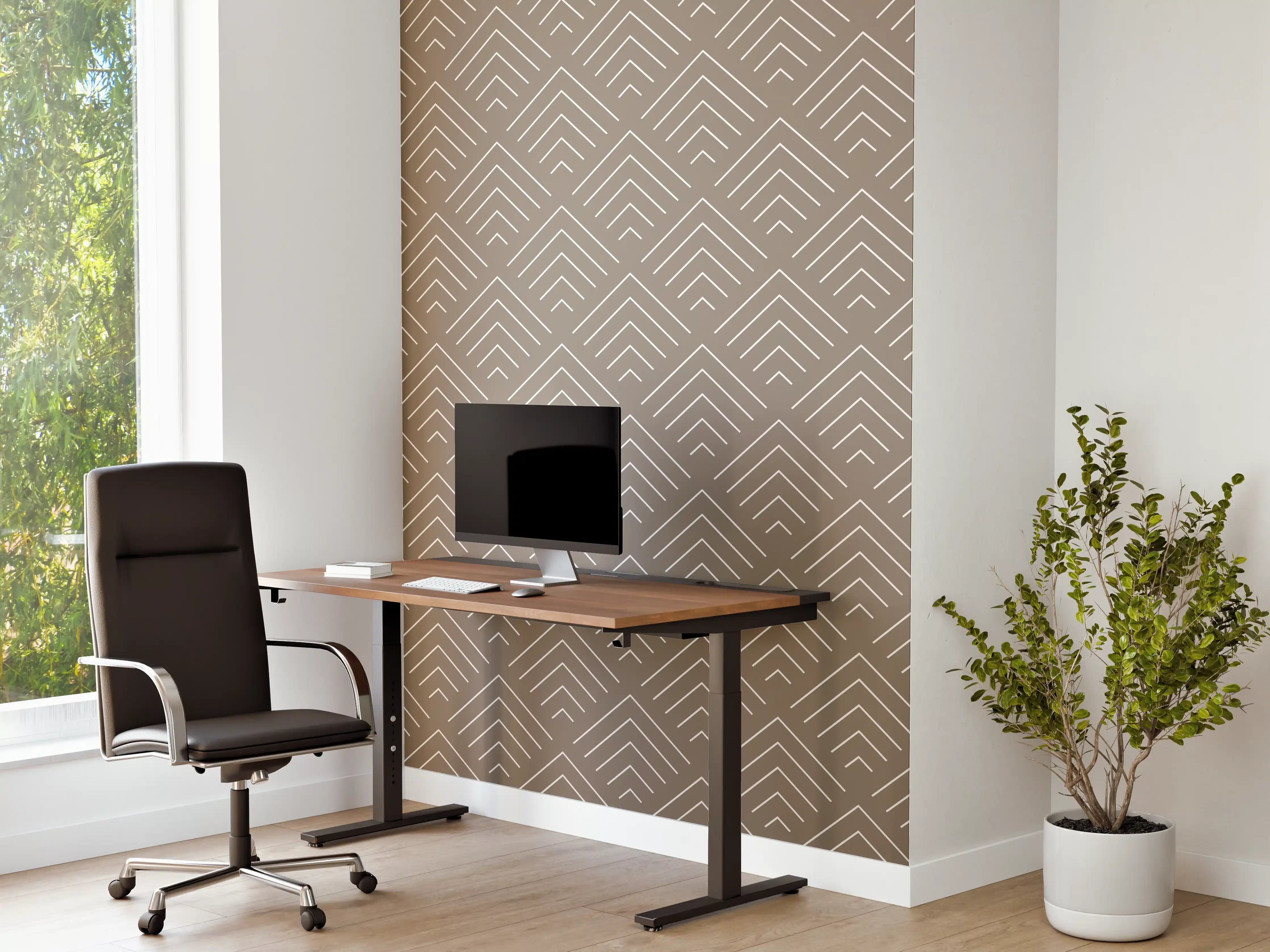 Büro Wandgestaltung - Beige-motivierte Wandgestaltung