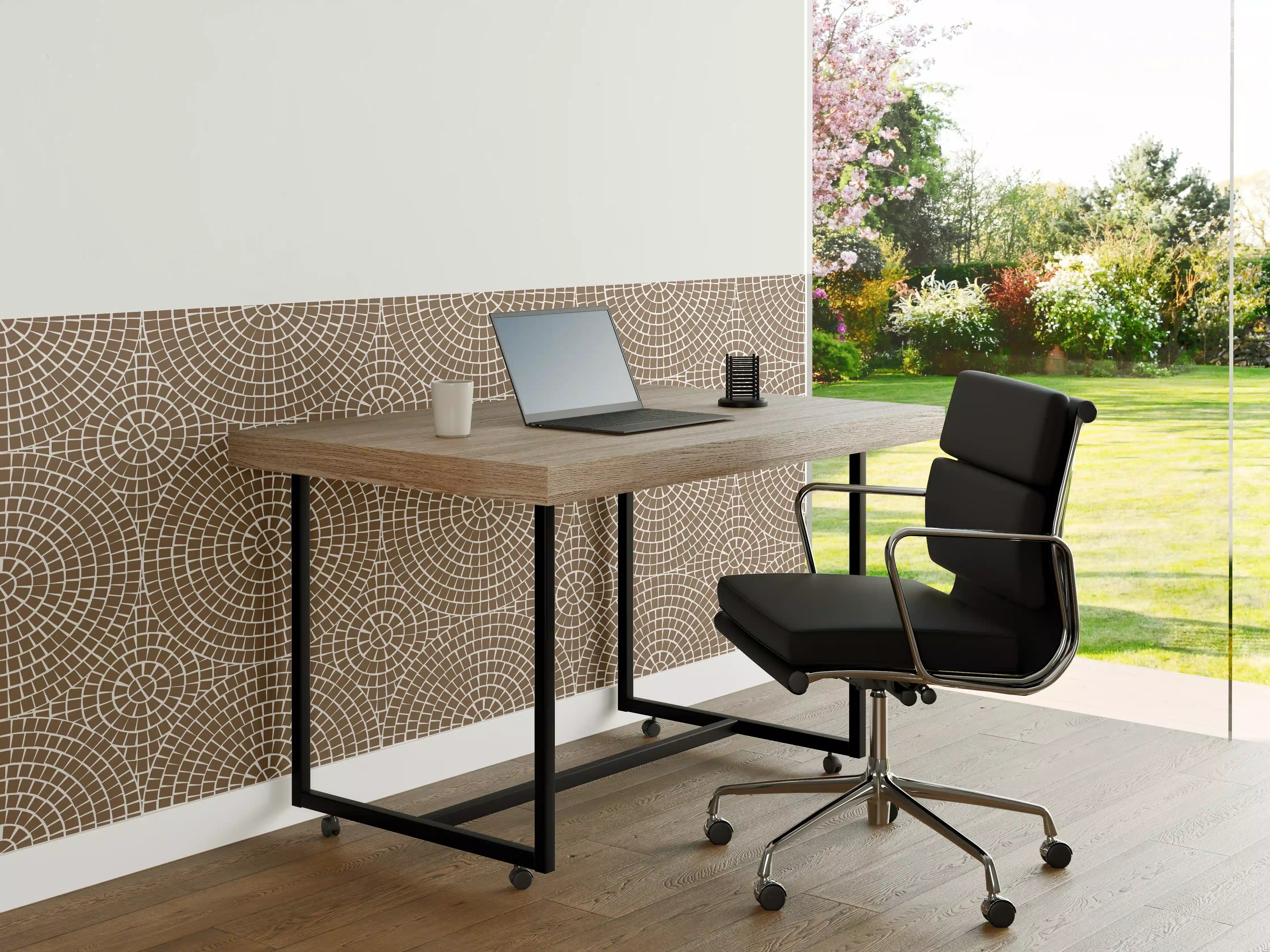 Büro Wandgestaltung - Beige-weiße Mosaik-Fliese