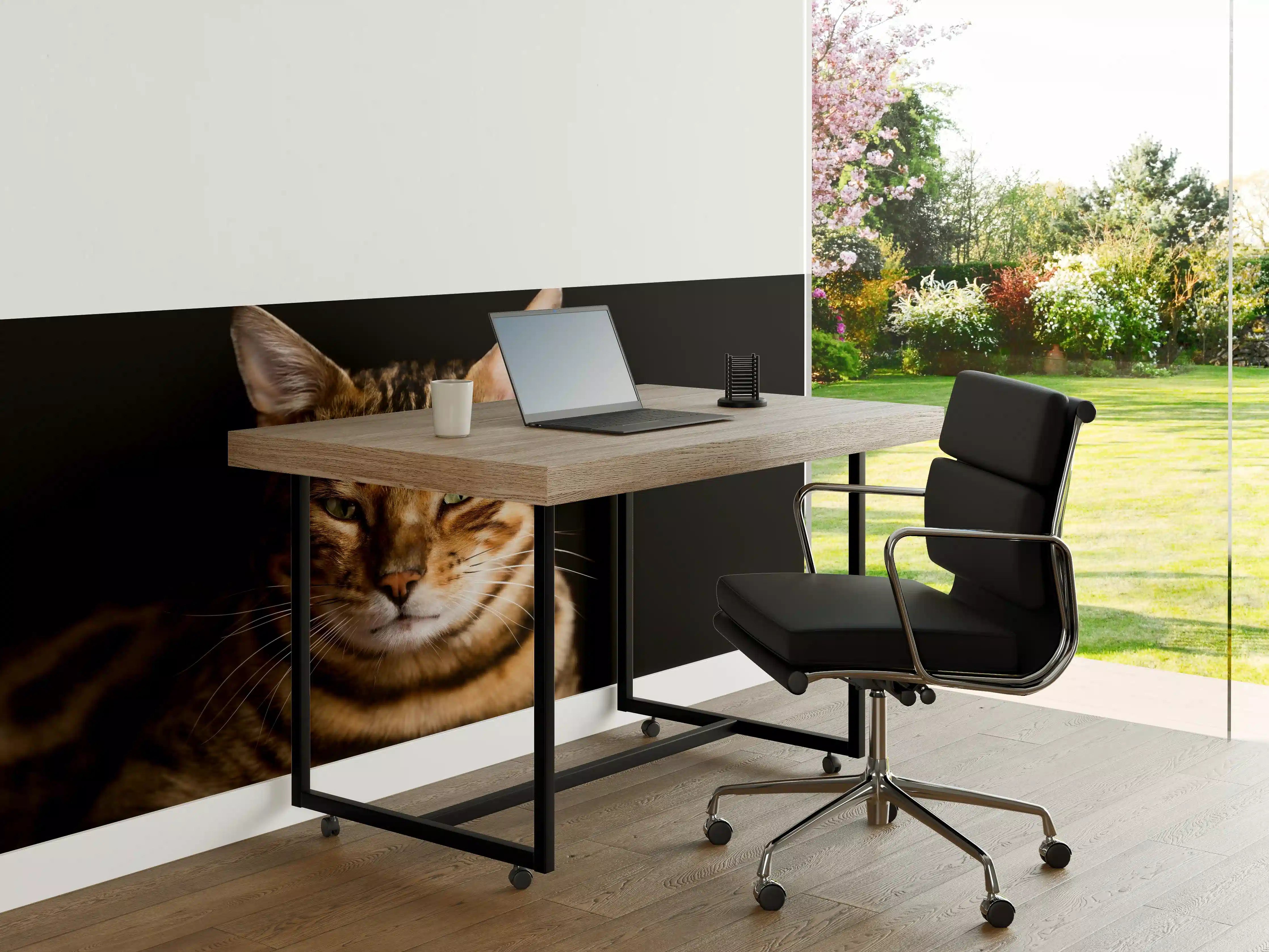 Büro Wandgestaltung - Bengalkatze Portrait