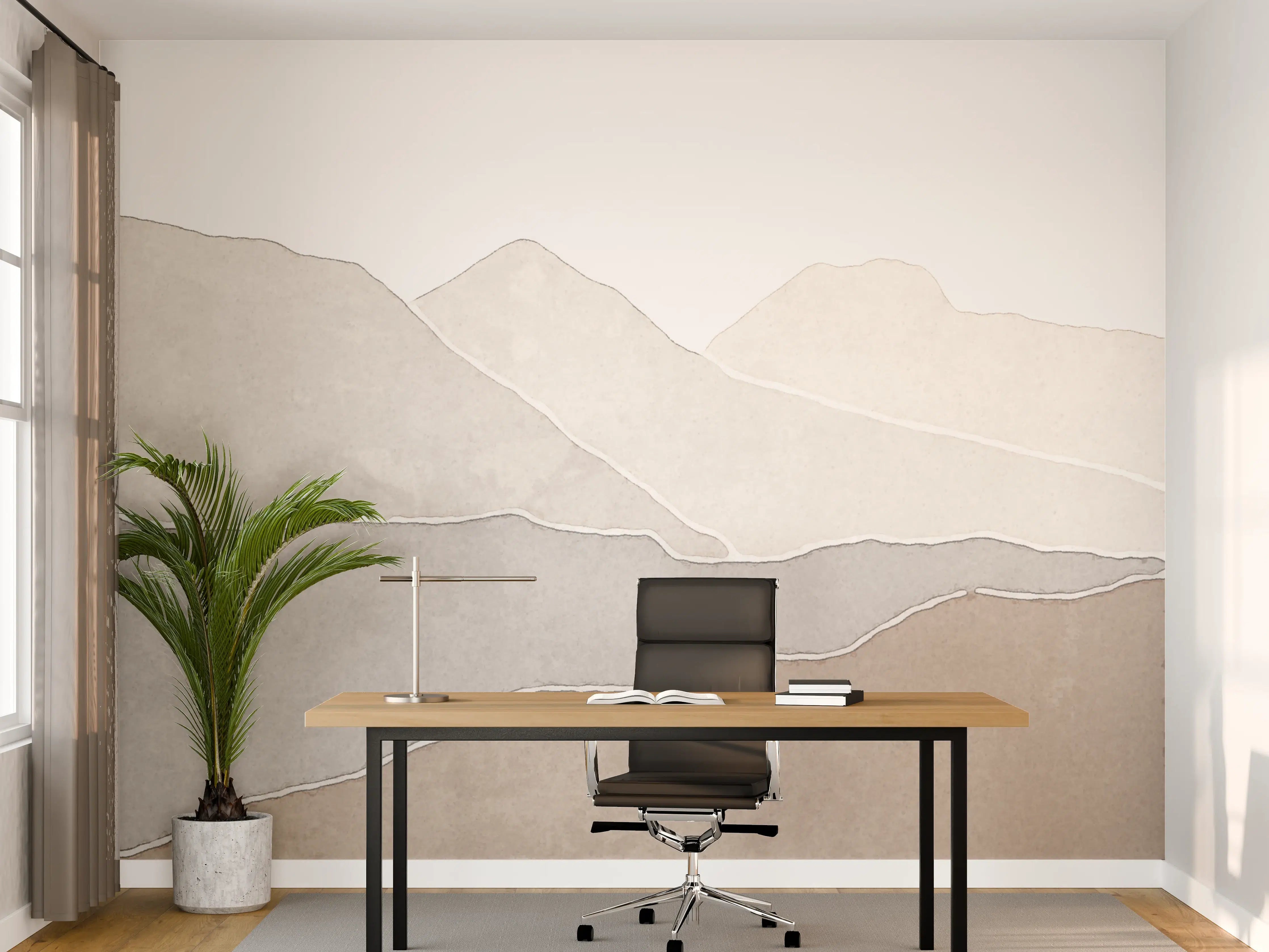 Büro Wandgestaltung - Bergige Region - Gemälde