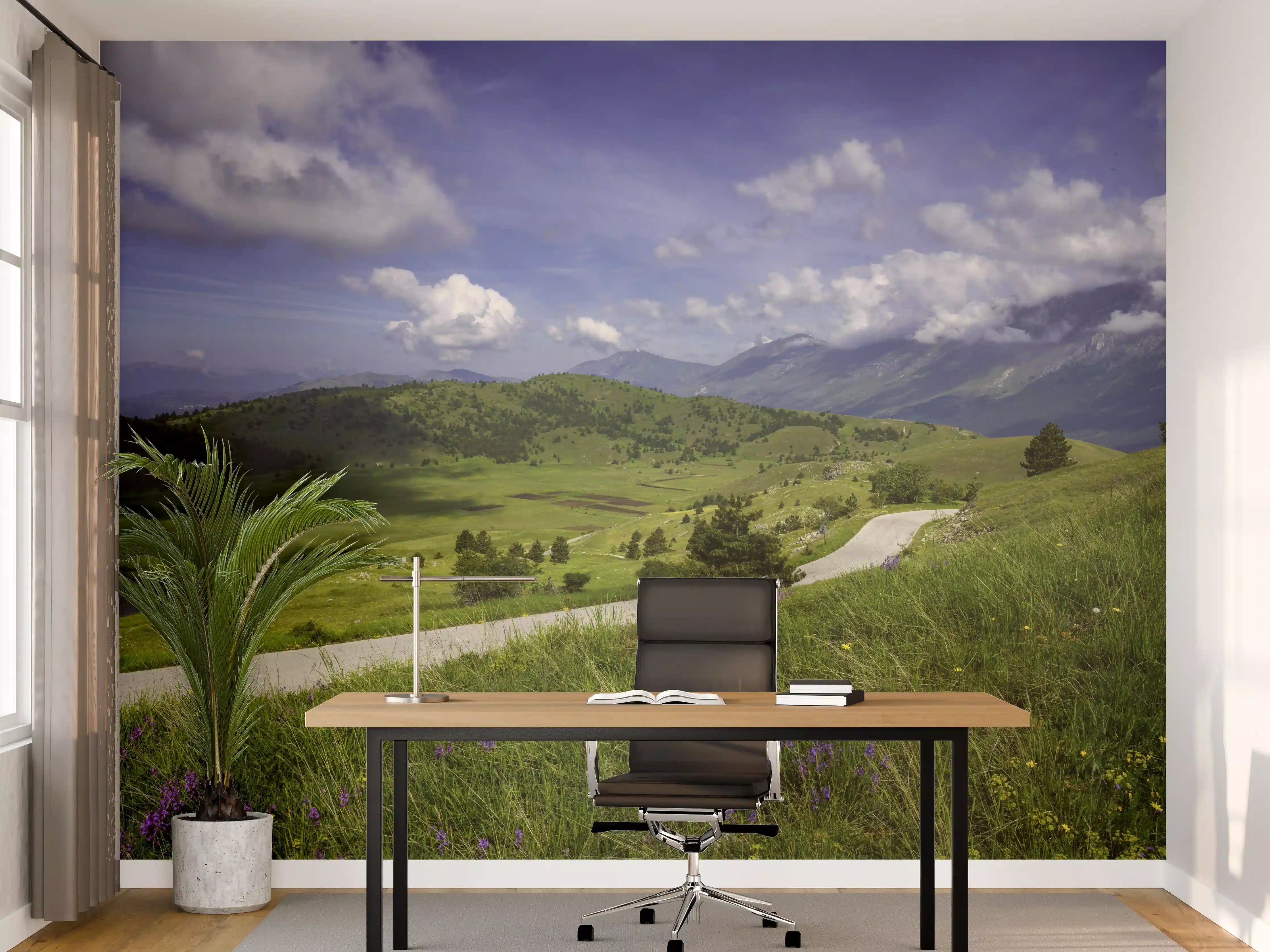 Büro Wandgestaltung - Berglandschaft - Berglandschaft - Naturpark Gran Sasso