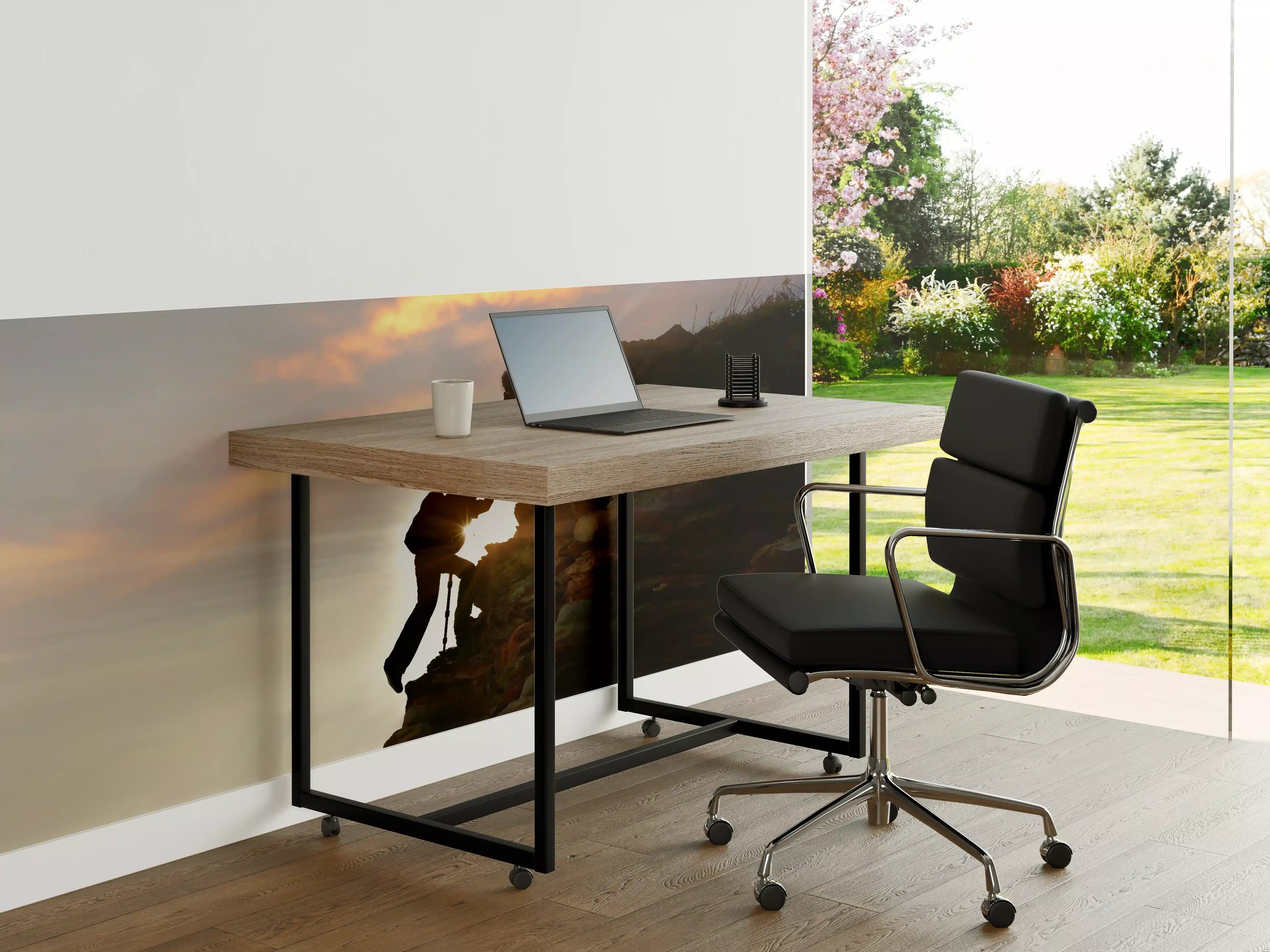 Büro Wandgestaltung - Bergsteiger bei Sonnenuntergang