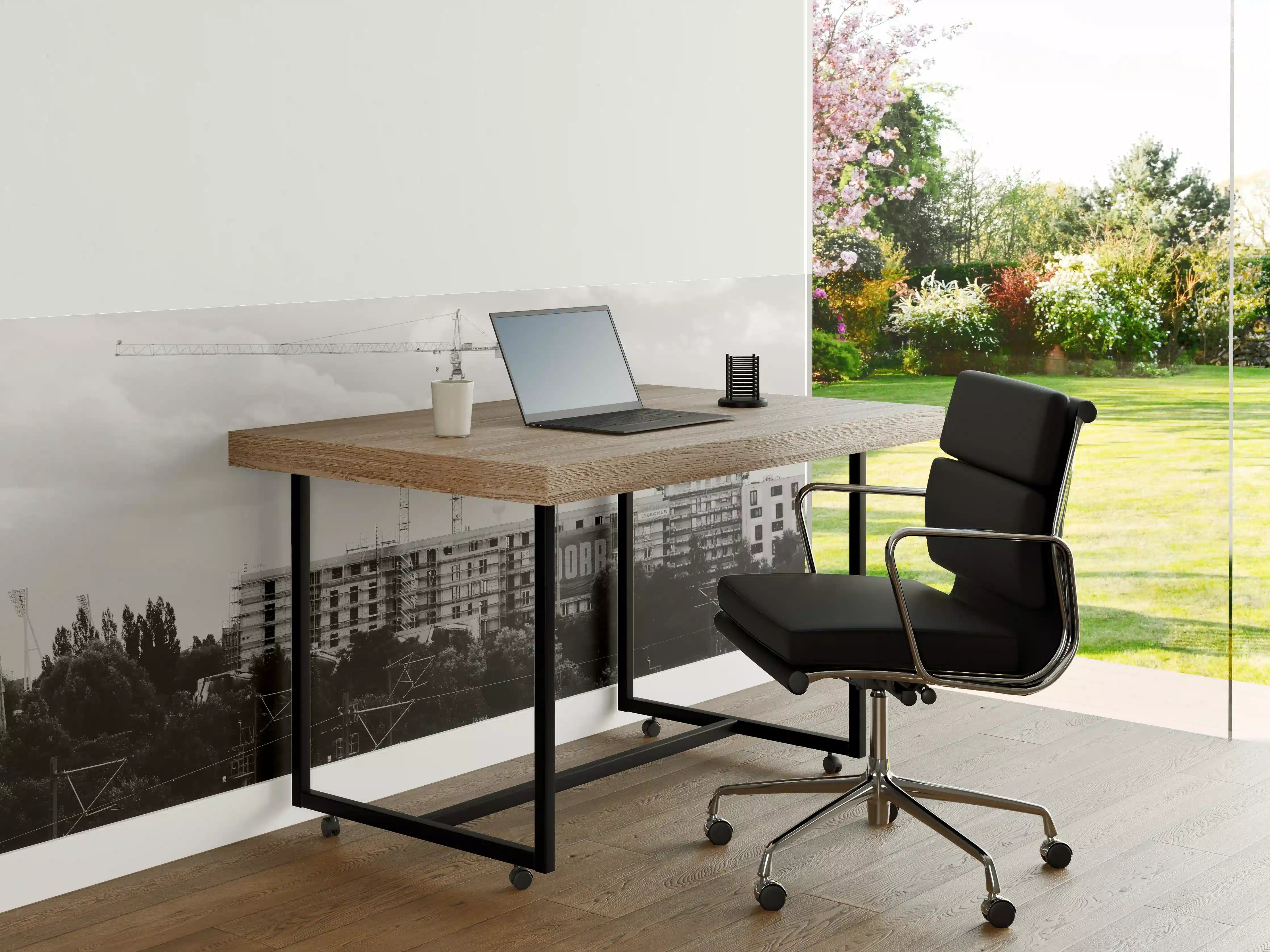 Büro Wandgestaltung - Berlin Monochrom Stadtlandschaft