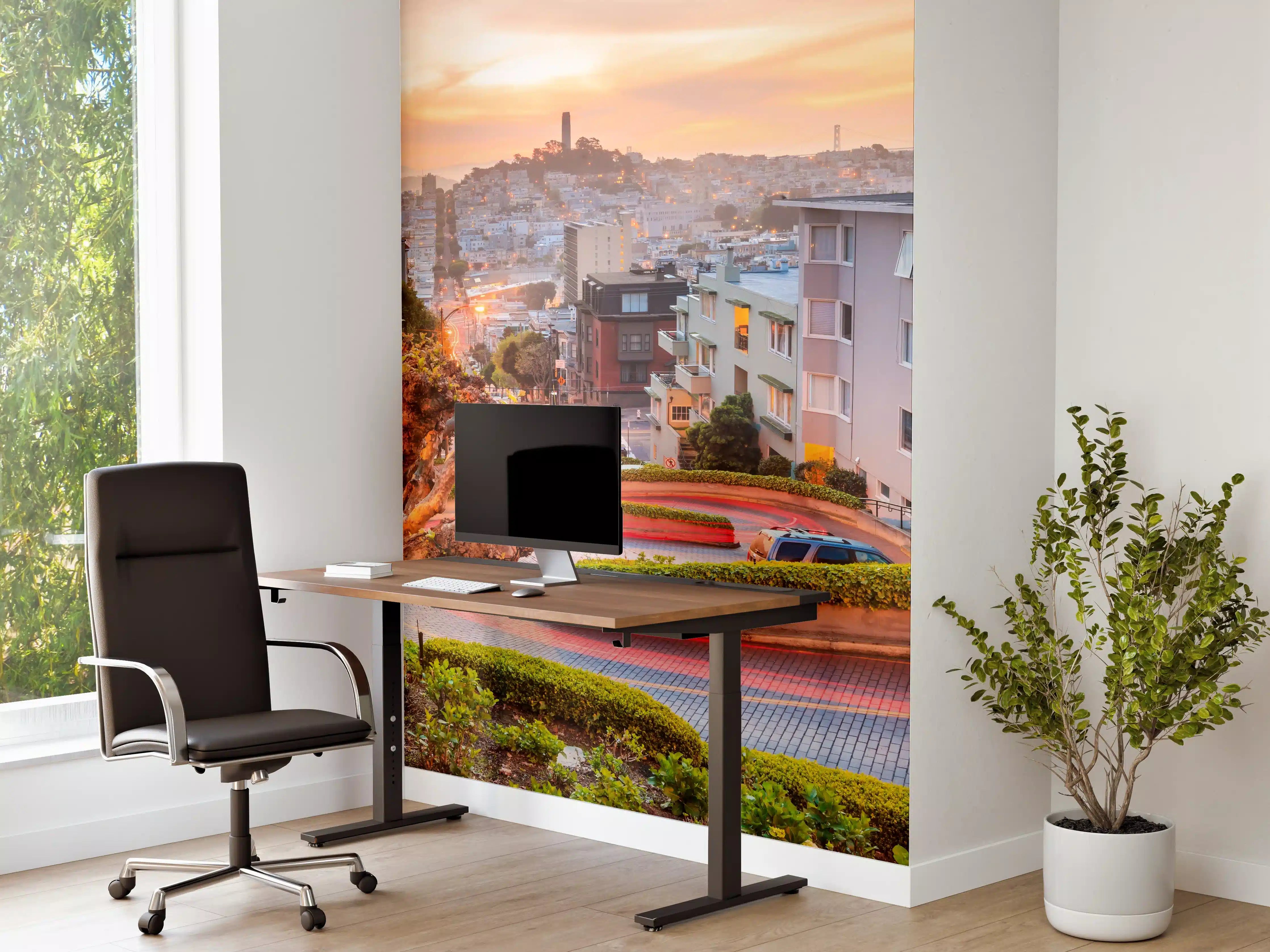Büro Wandgestaltung - Berühmte Lombard Street in San Francisco