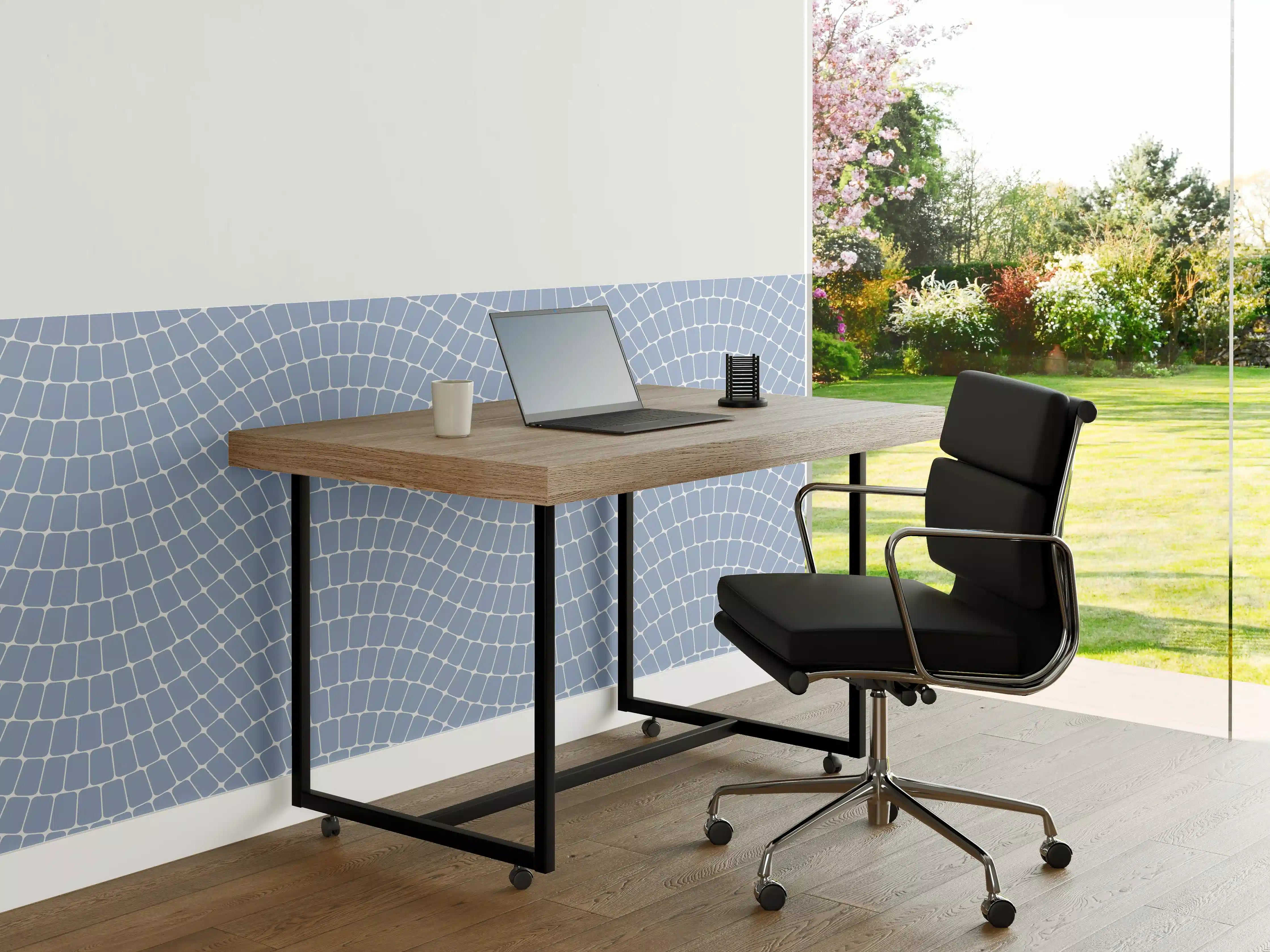 Büro Wandgestaltung - Beruhigende Blau-Textur