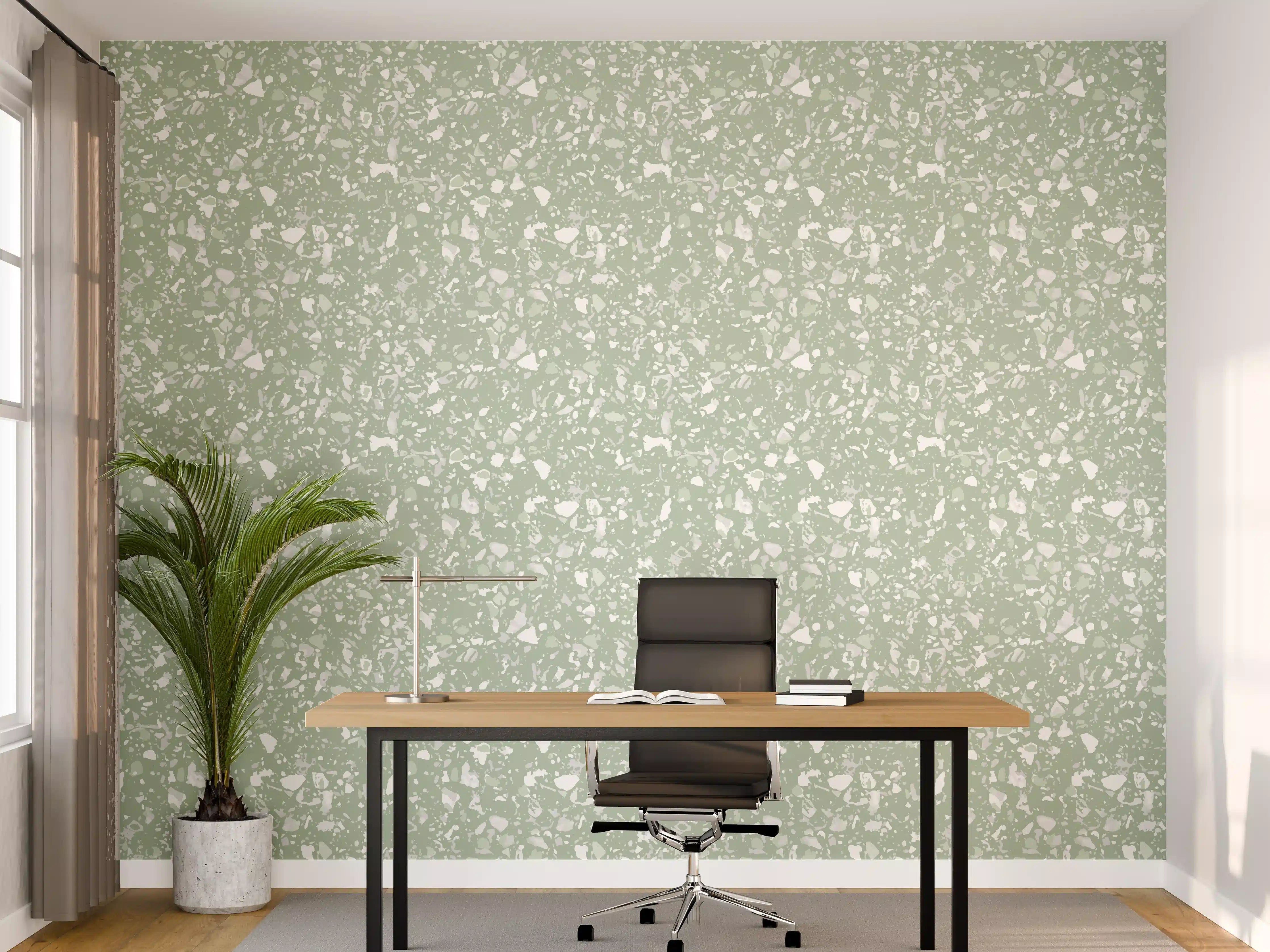 Büro Wandgestaltung - Beruhigende Salvia-Terrassenfliese
