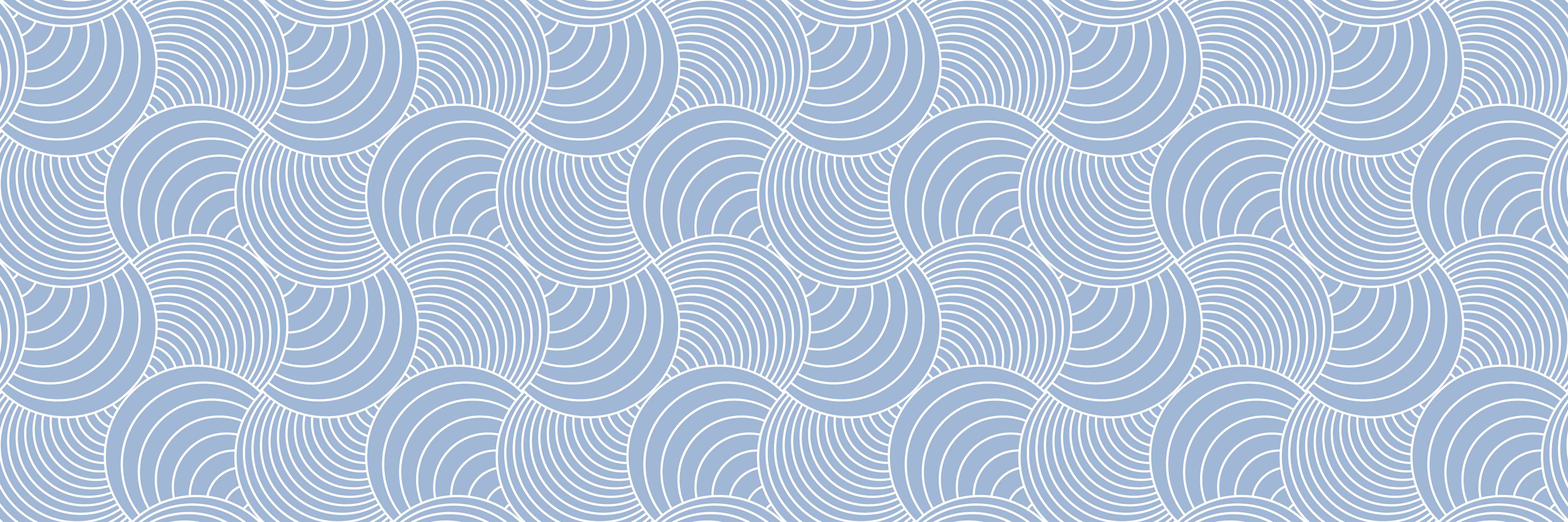 Büro Wandgestaltung-Beruhigendes Blau-Wellendes Design