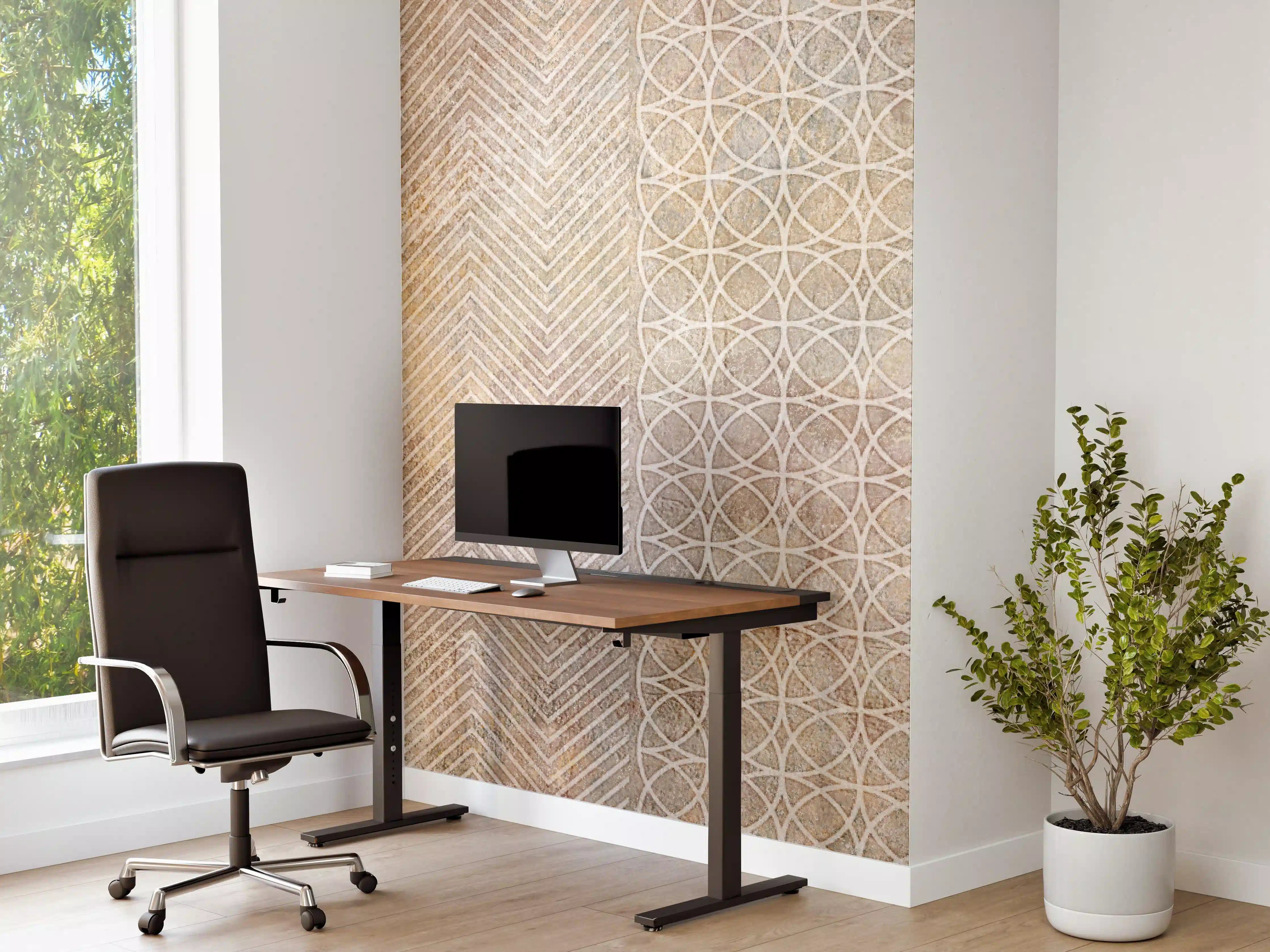 Büro Wandgestaltung - Betonstein Mosaikfliesen Zement