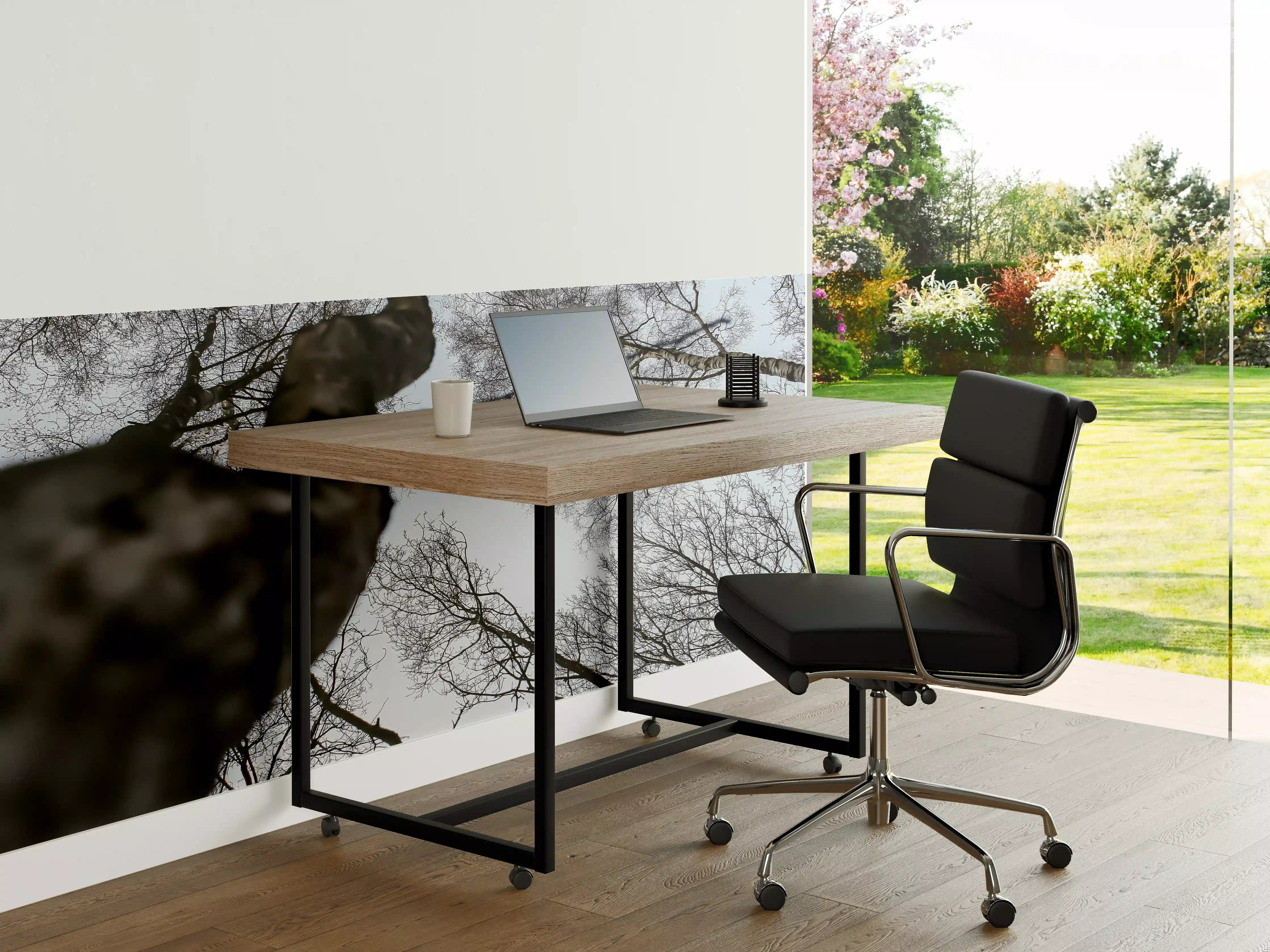Büro Wandgestaltung - Birkenwald im WInter