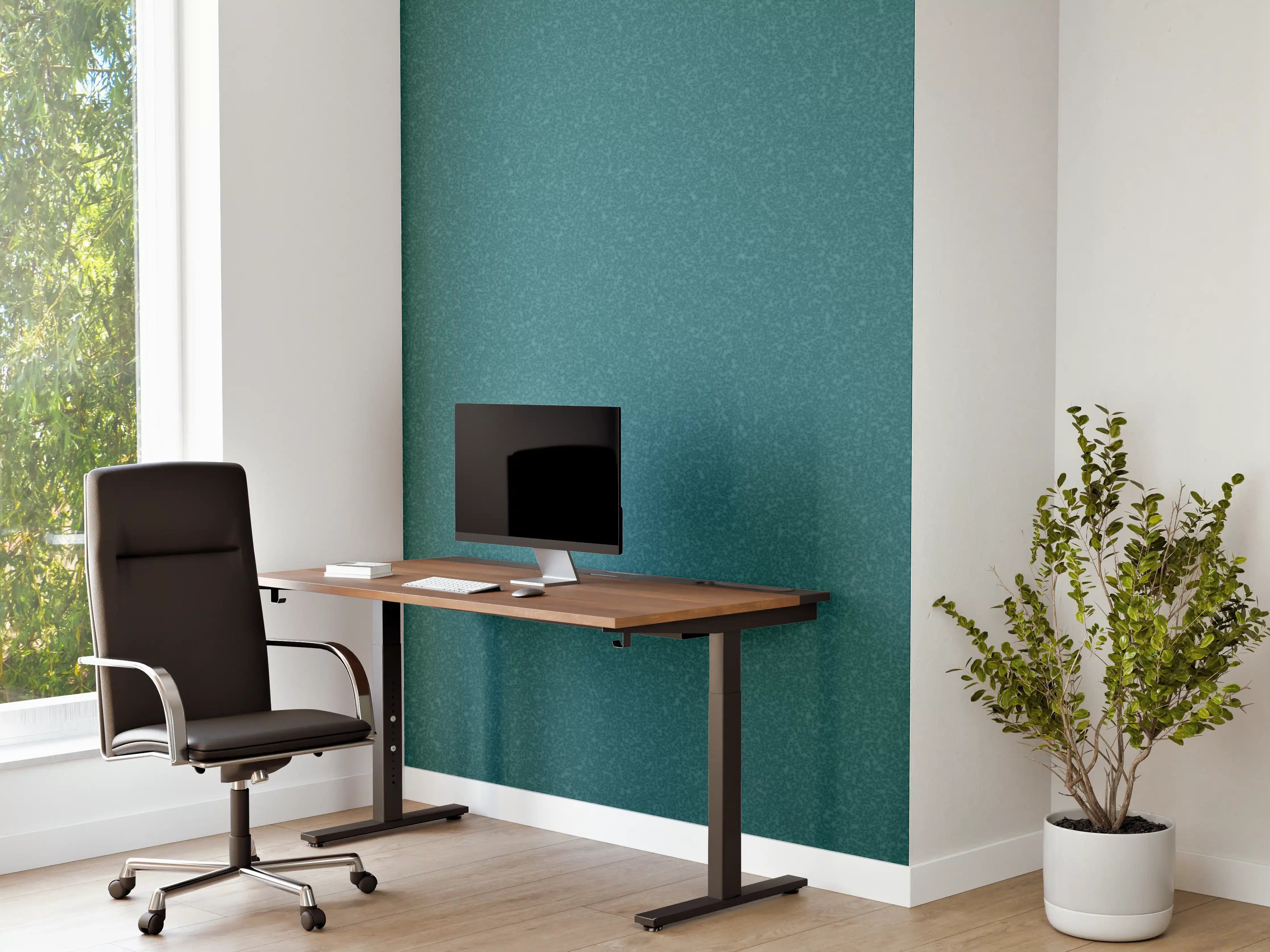 Büro Wandgestaltung - Bläuliche Wandtextur - Blaue Hafenfarbe