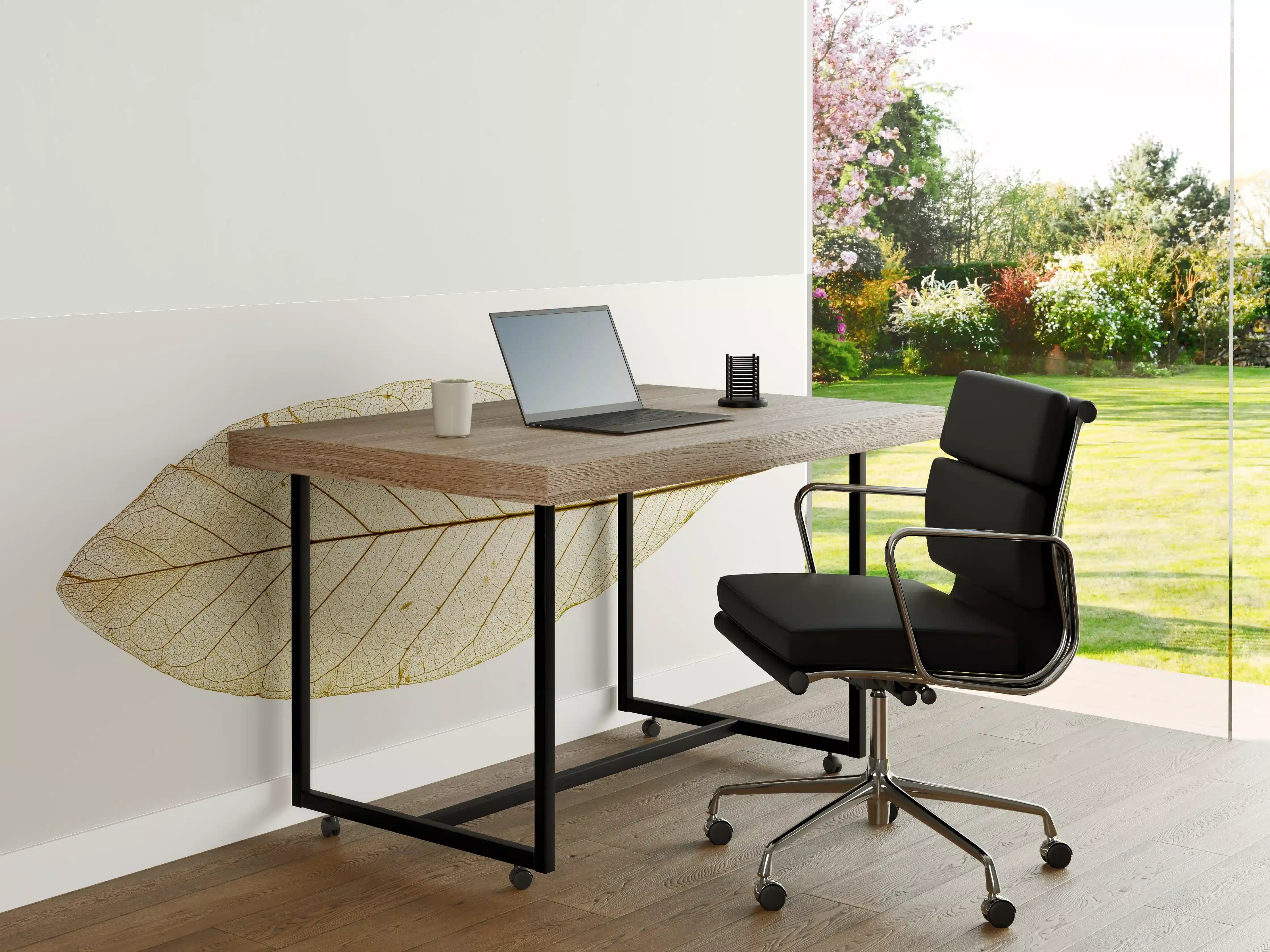 Büro Wandgestaltung - Blatt-Textur-Muster