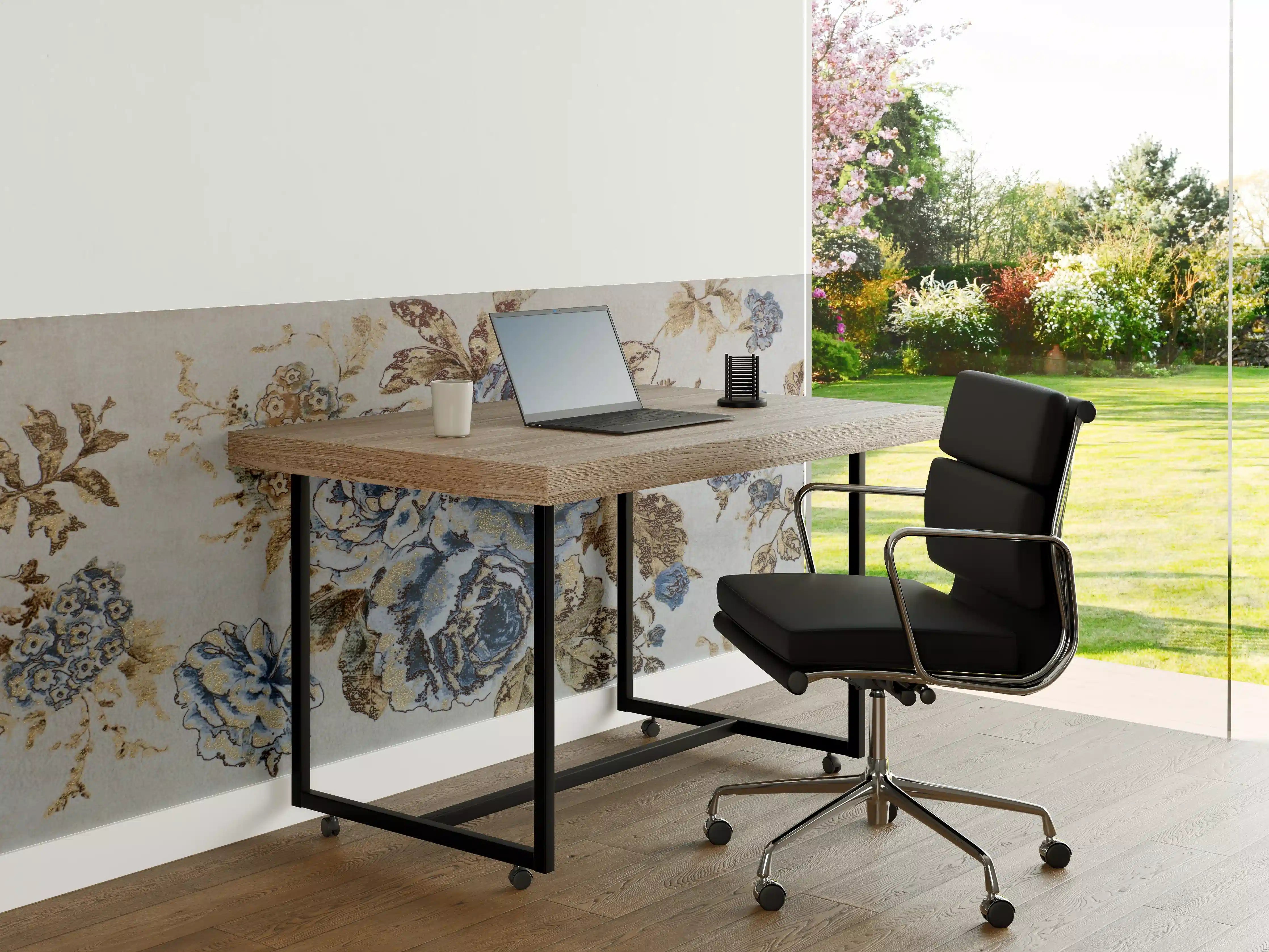 Büro Wandgestaltung - Blau, Beige und Grautöne