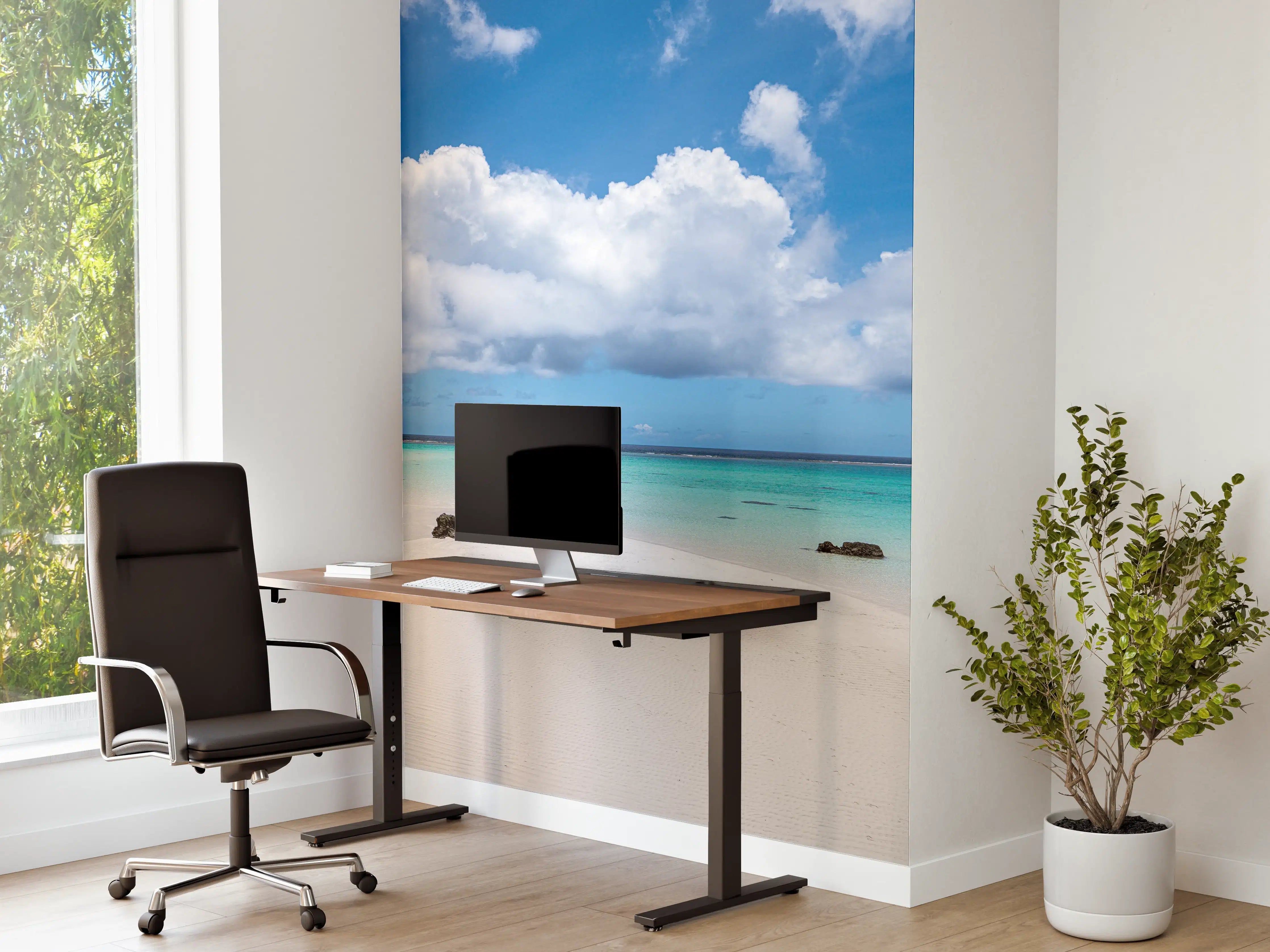 Büro Wandgestaltung - Blauer Himmel über karibischem Strand