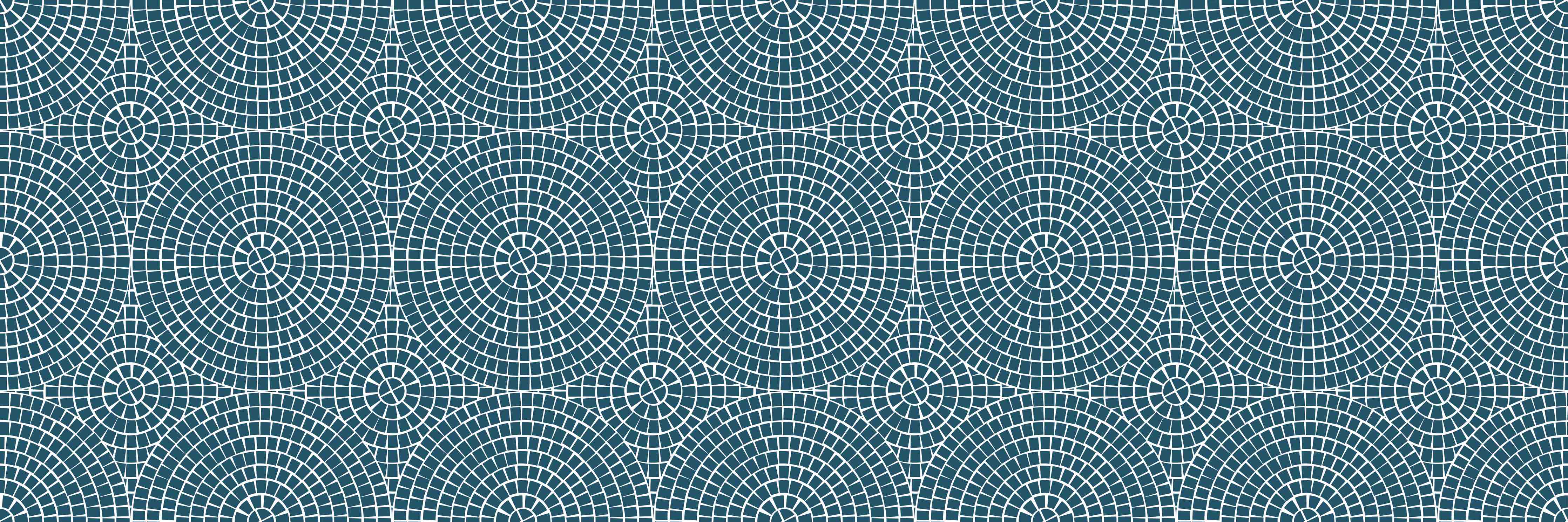 Büro Wandgestaltung-Blauer Mosaikfliesen-Design