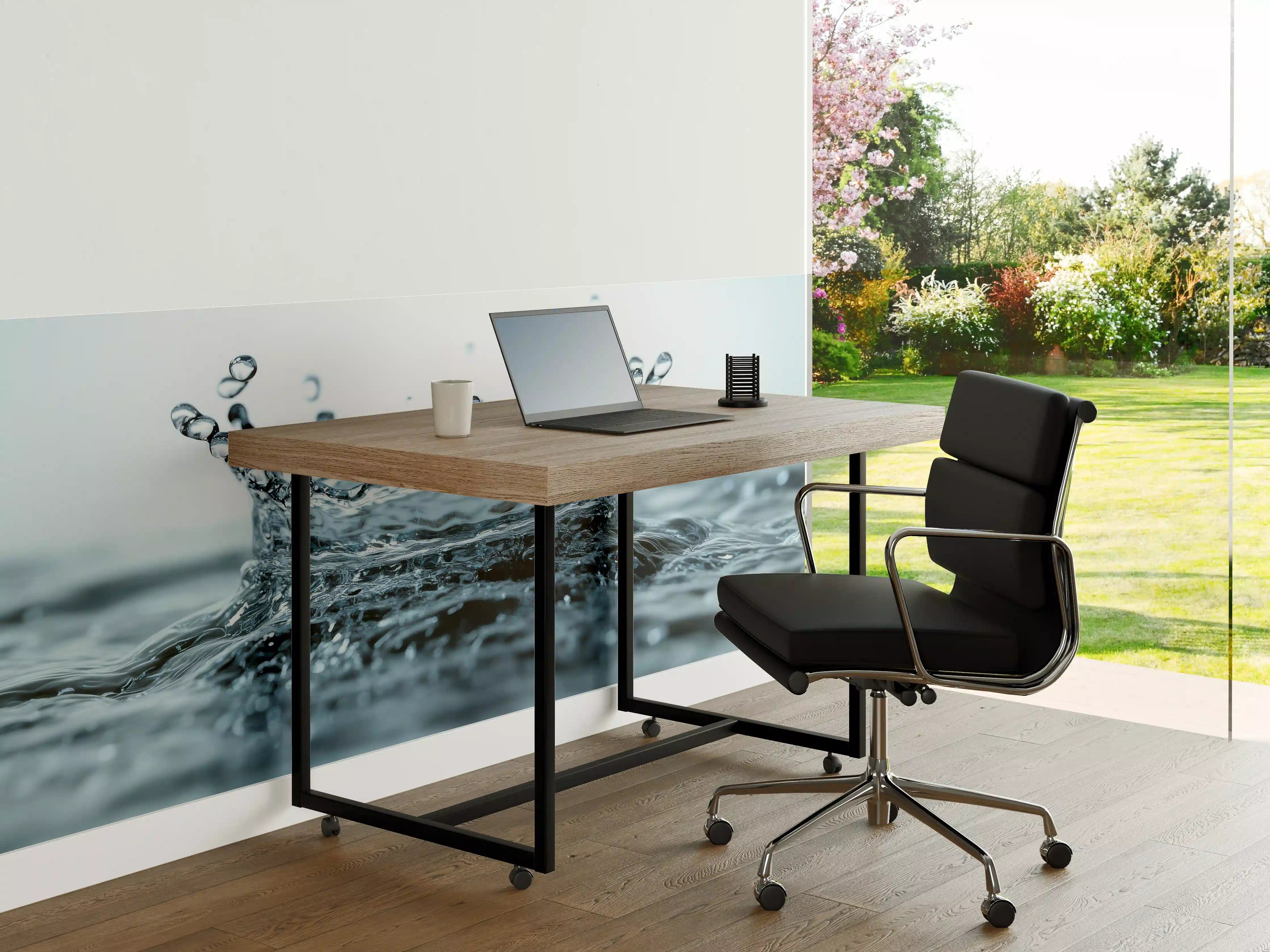 Büro Wandgestaltung - Blauer Wasser-Splash