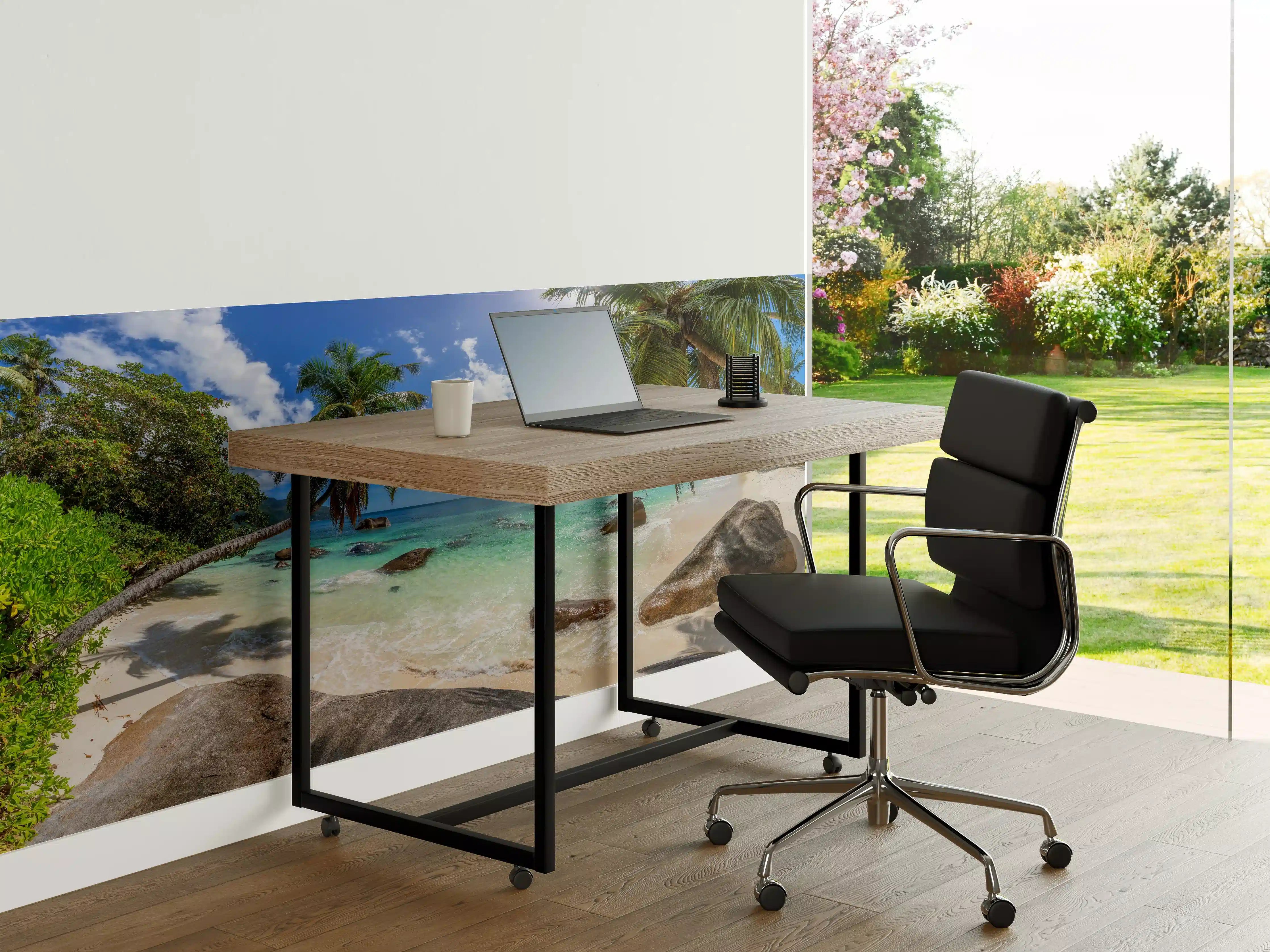 Büro Wandgestaltung - Blick auf den schönen tropischen Strand