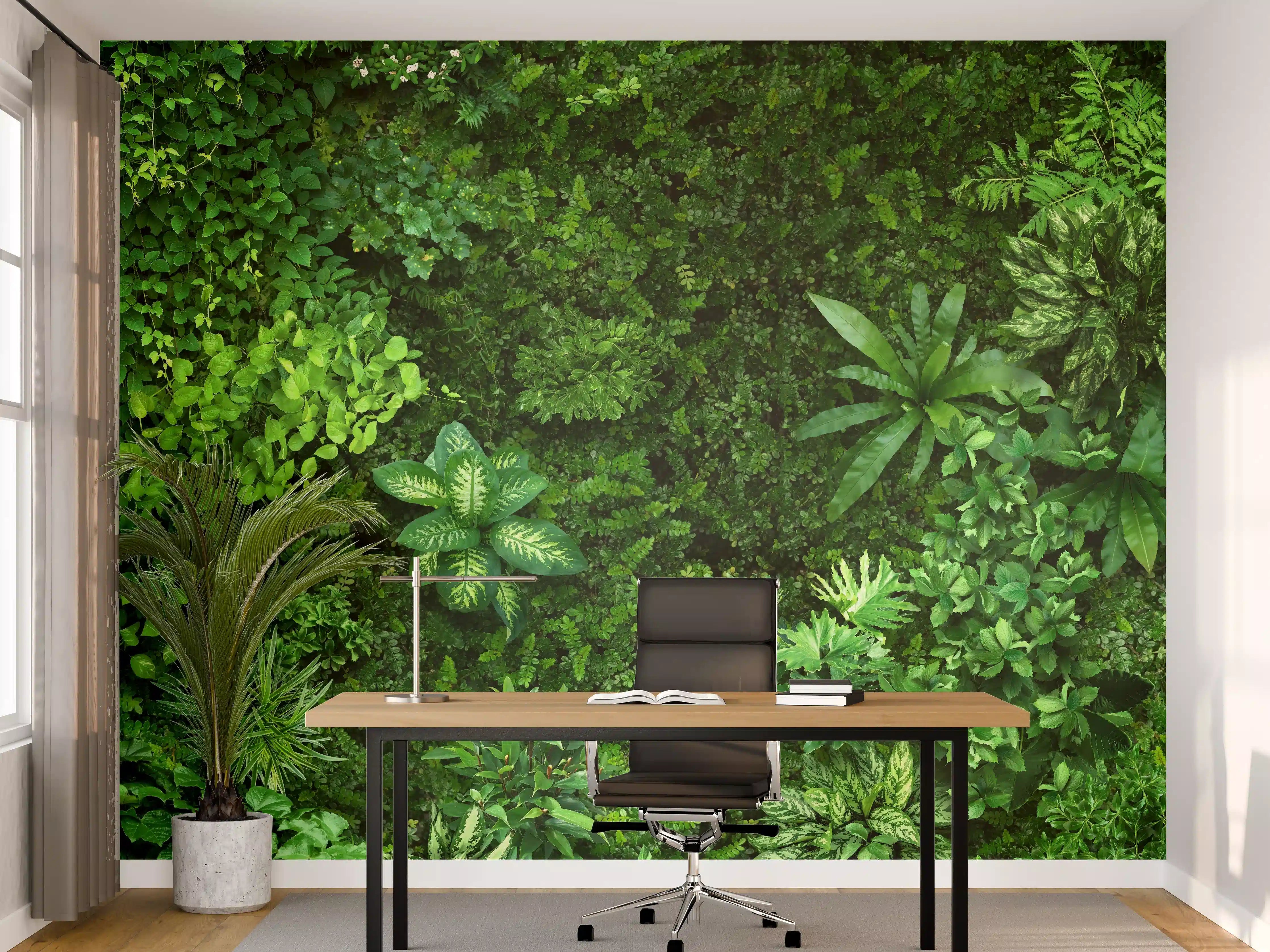 Büro Wandgestaltung - Blick auf organischen Wald