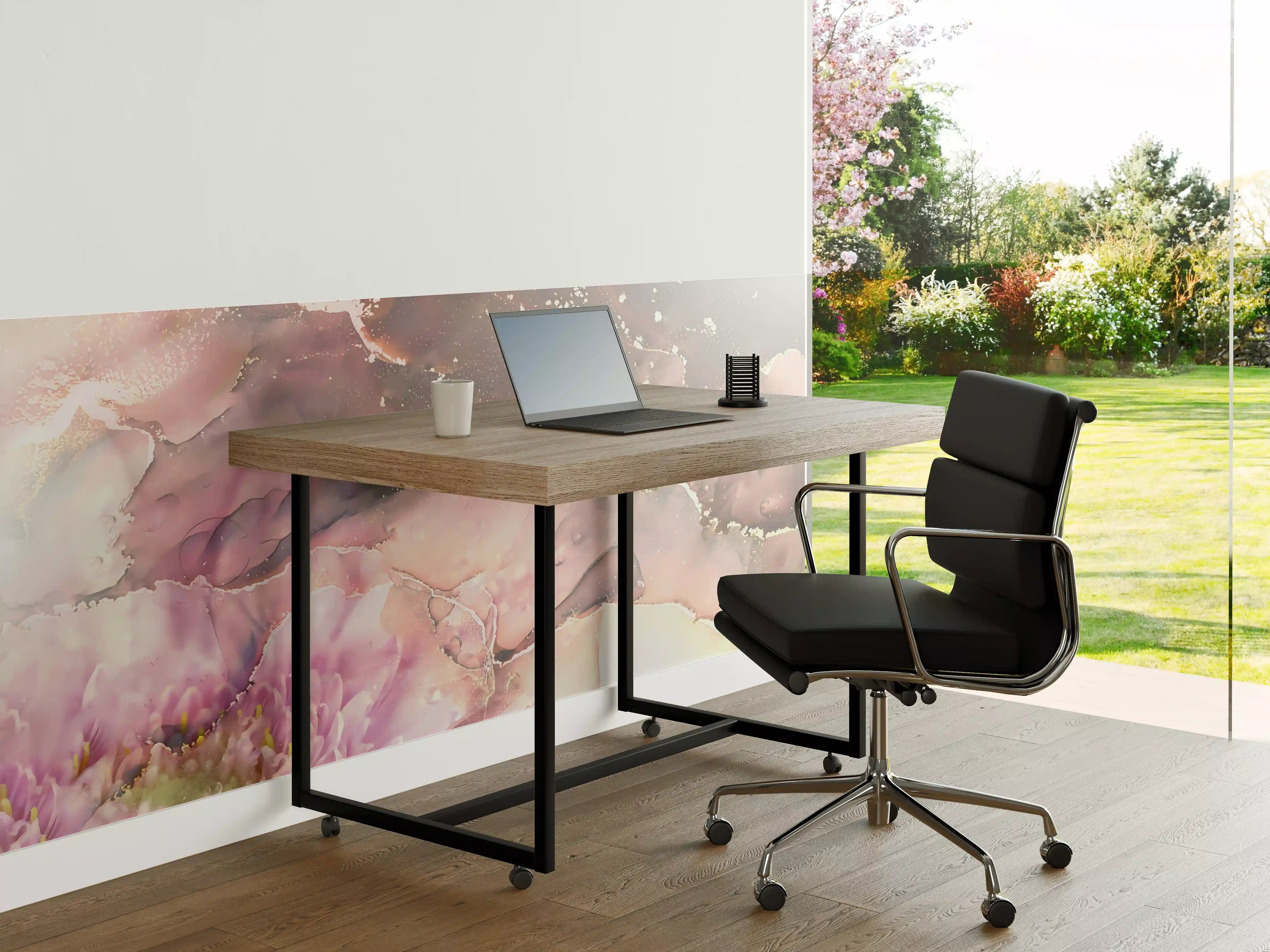 Büro Wandgestaltung - Blühende Pastell-Marmor-Textur
