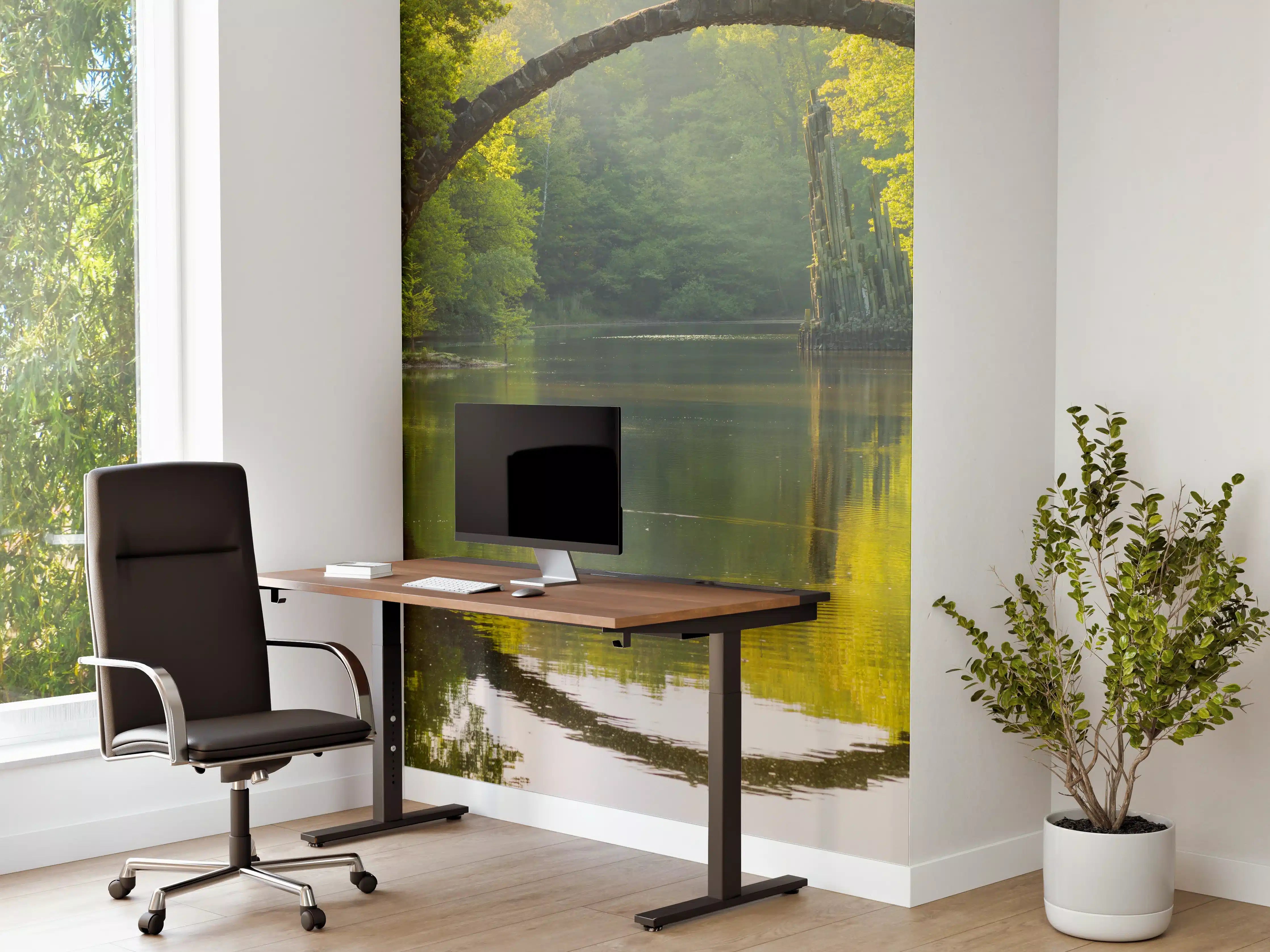 Büro Wandgestaltung - Blühende Rhododendren - Park in Kromlau