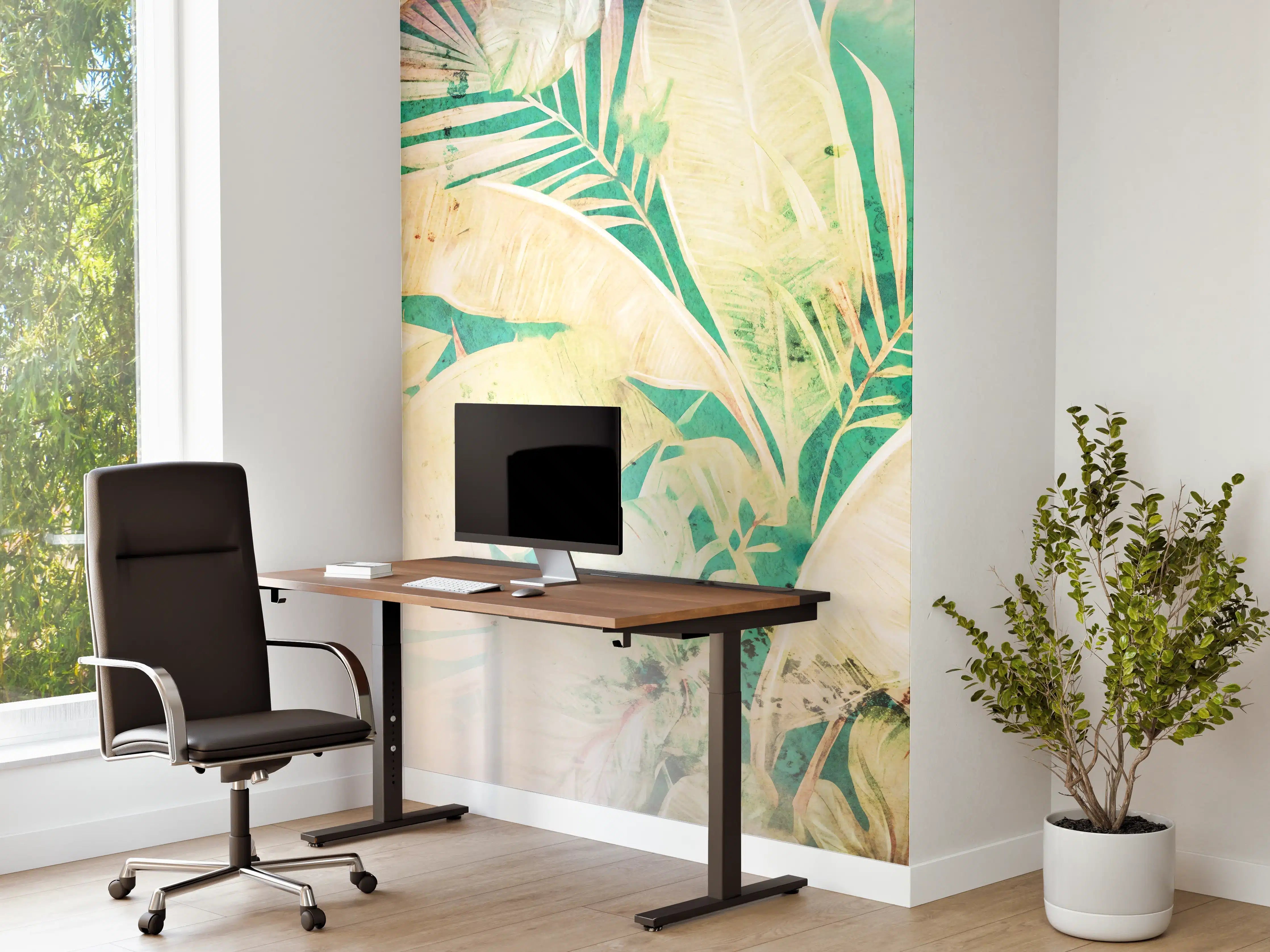 Büro Wandgestaltung - Blumen Portait