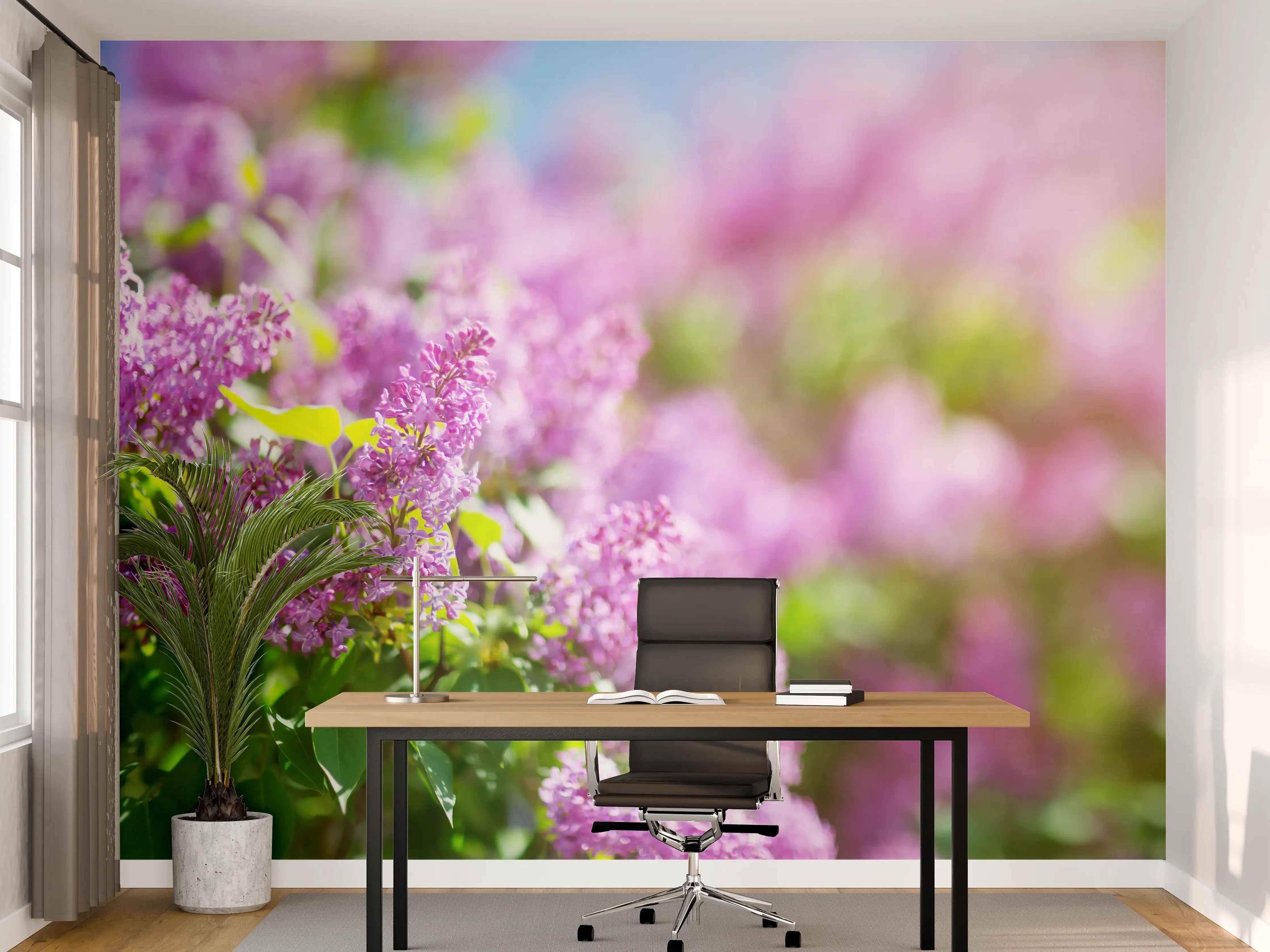 Büro Wandgestaltung - Blumen blühen auf im Frühling