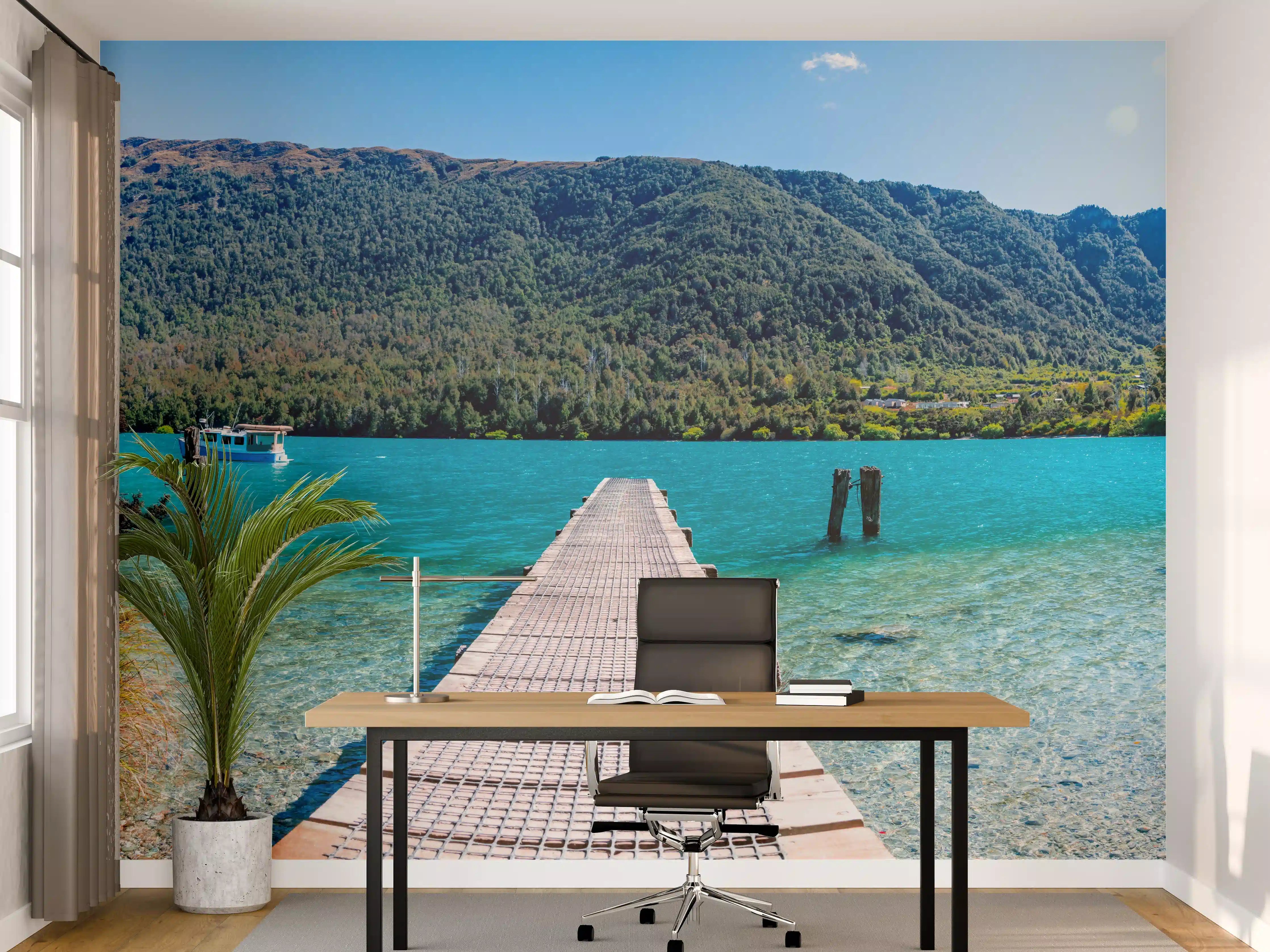 Büro Wandgestaltung - Bob's Cove Bucht in Neuseeland