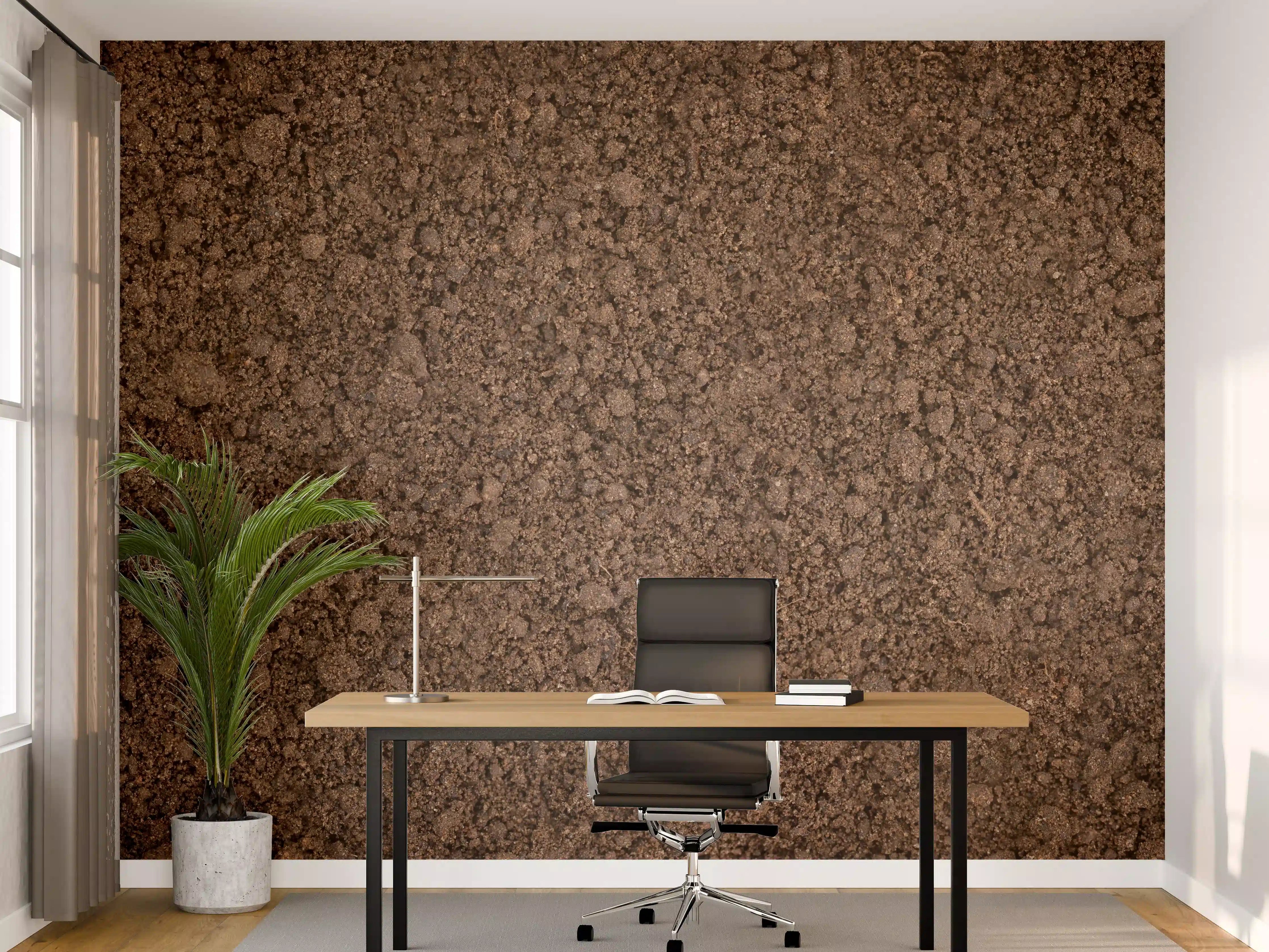 Büro Wandgestaltung - Bodentextur in Nahaufnahme