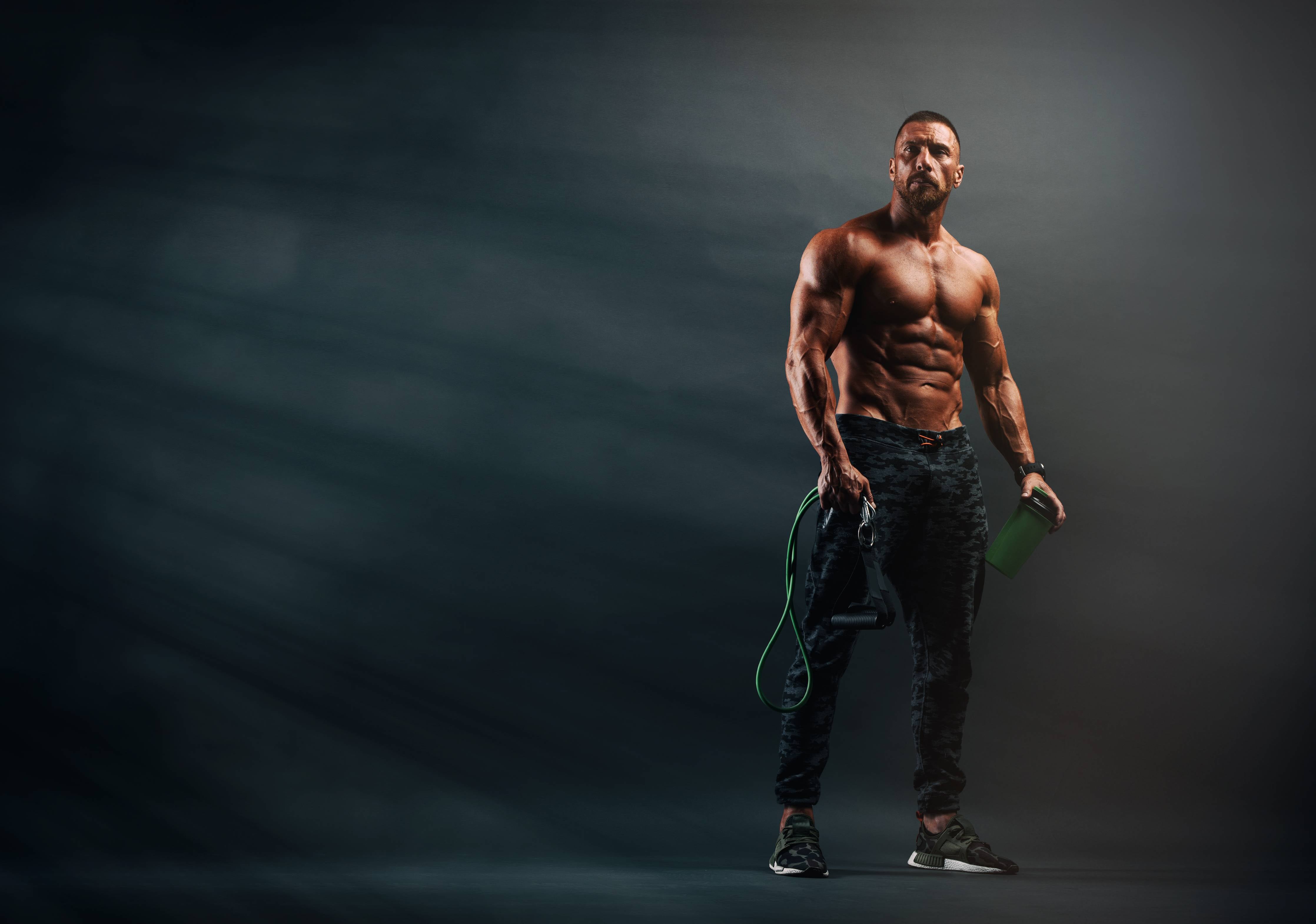 Büro Wandgestaltung-Bodybuilder - Training