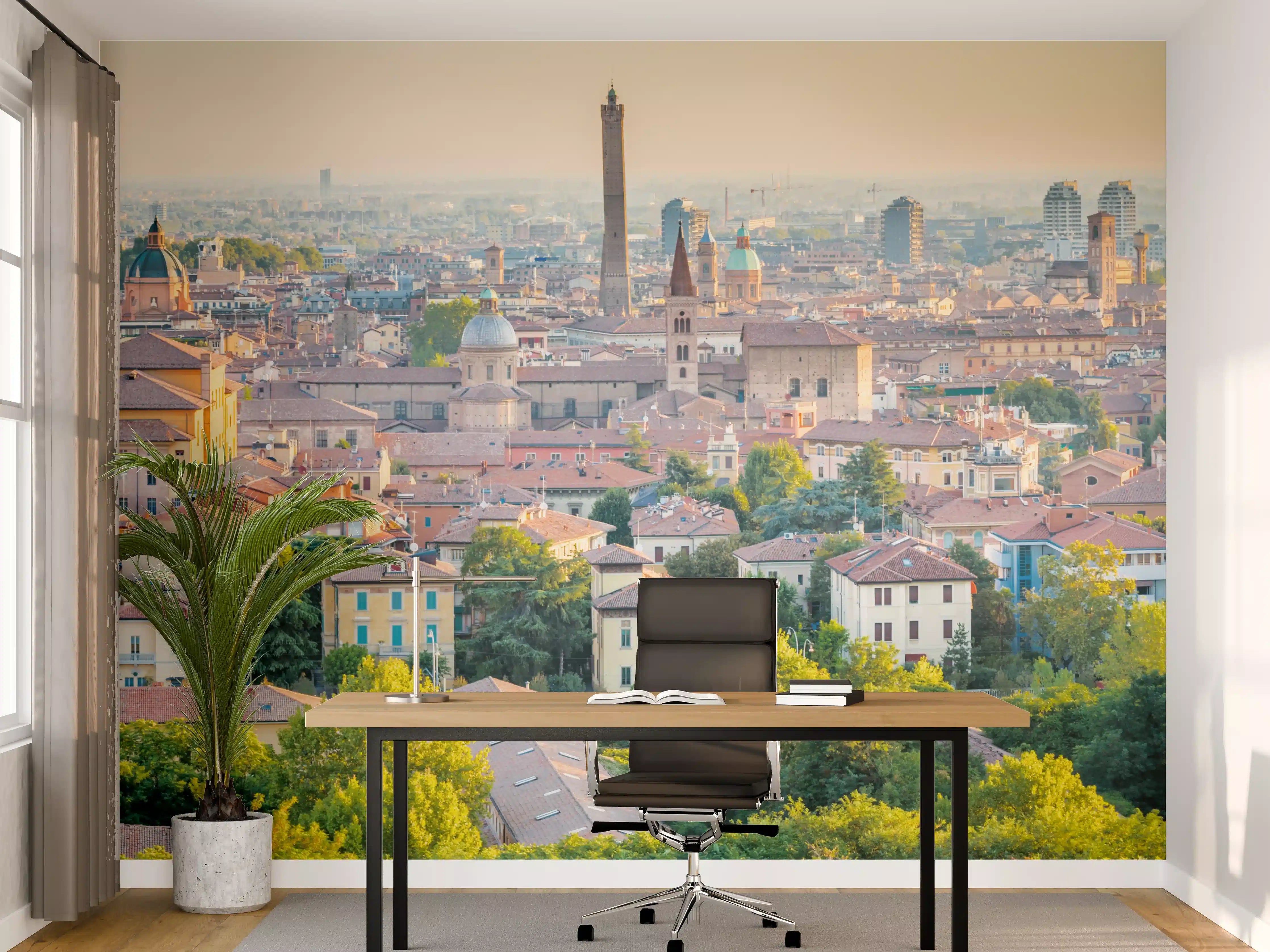 Büro Wandgestaltung - Bologna Dämmerung Dachlandschaft
