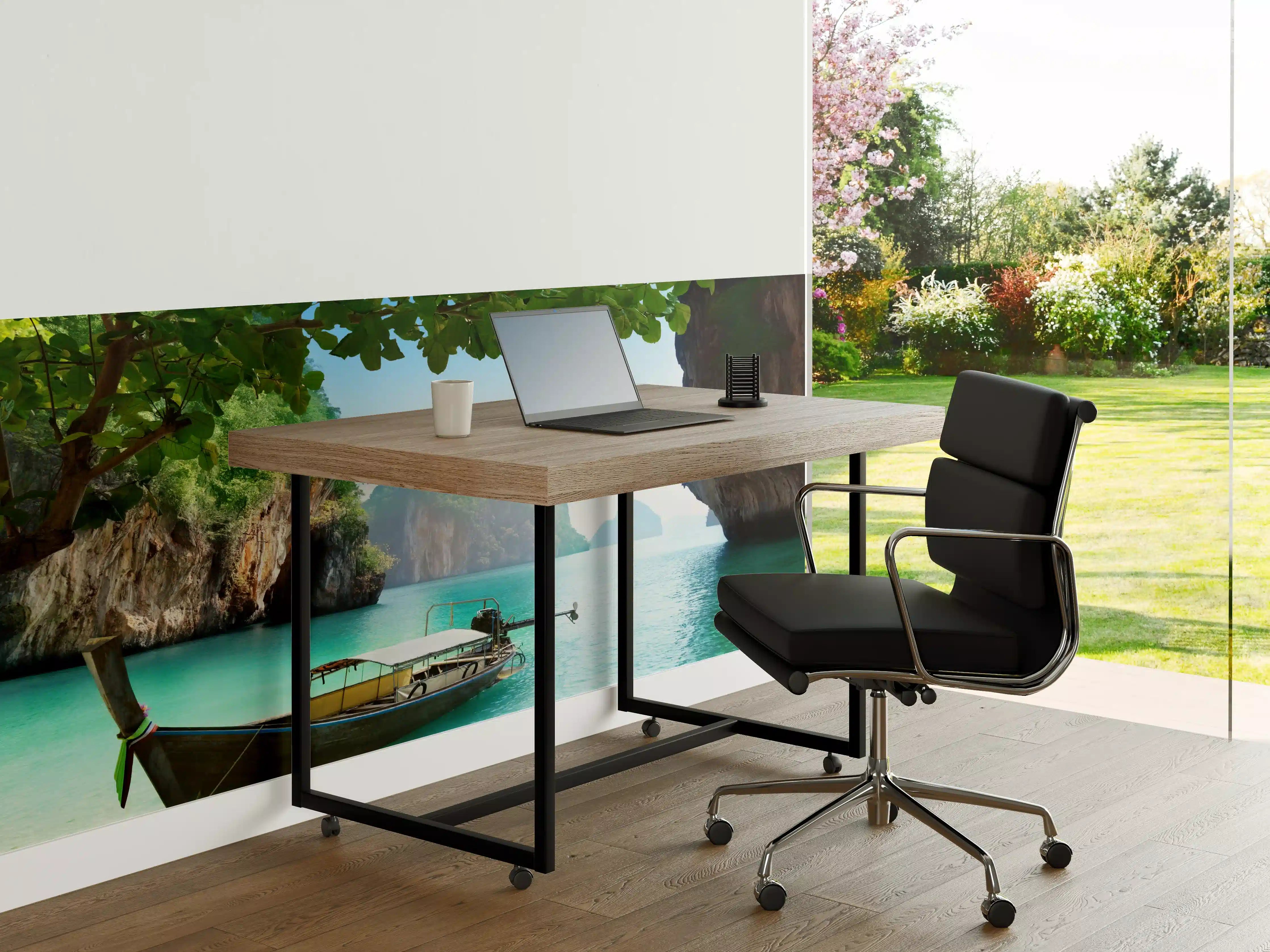 Büro Wandgestaltung - Boot auf kleiner Insel in Thailand