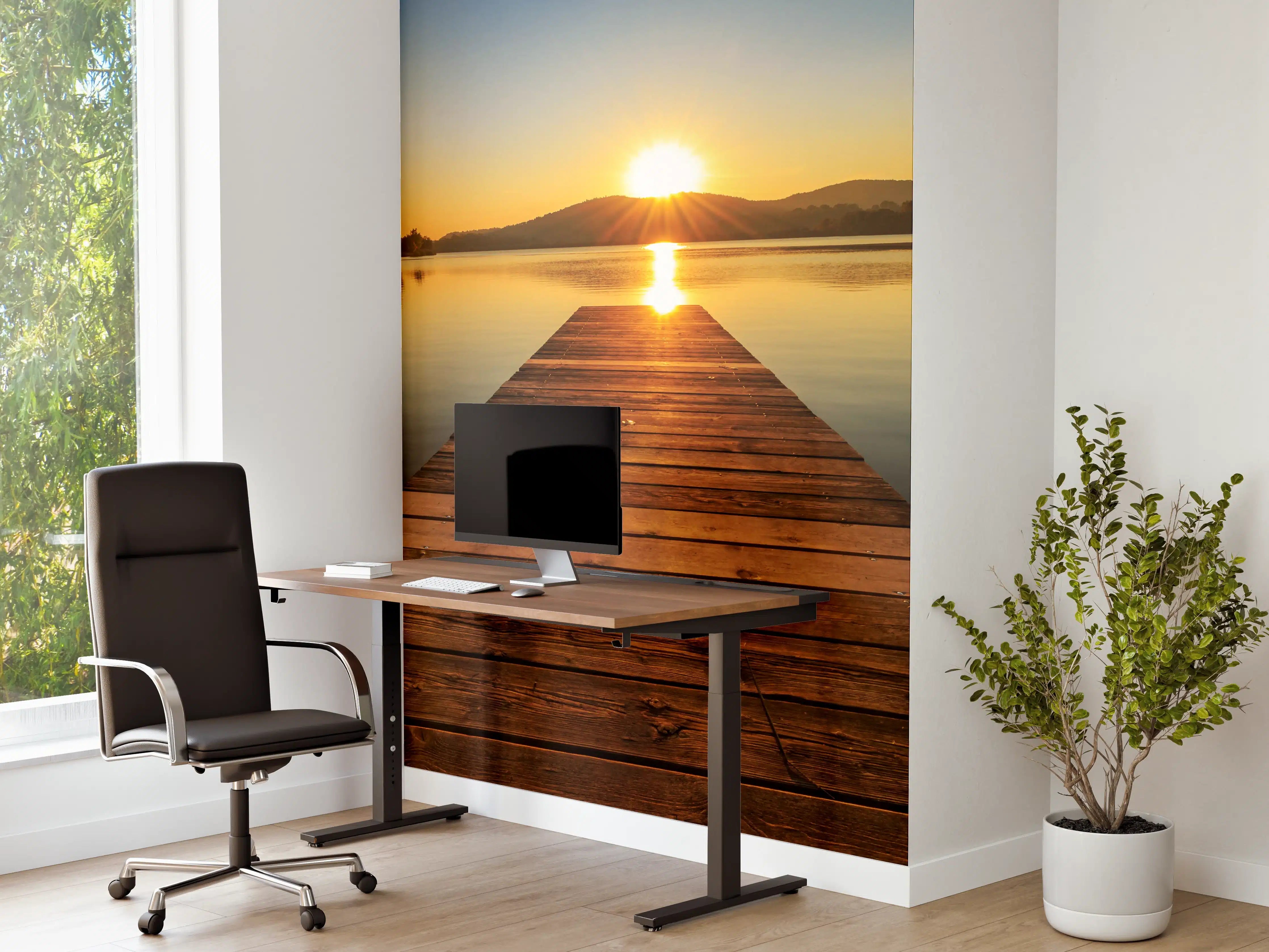 Büro Wandgestaltung - Bootssteg am Mittelsee