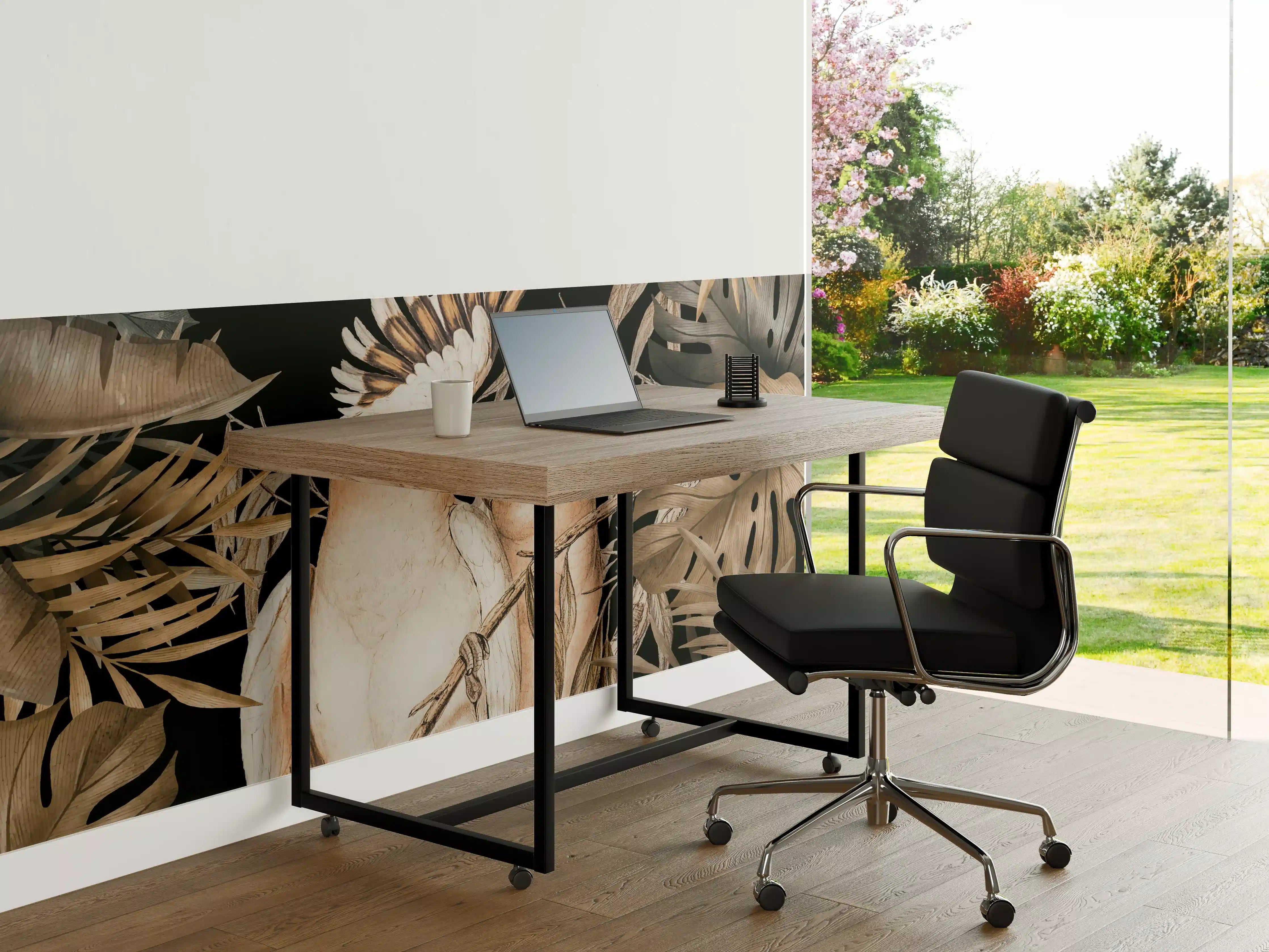 Büro Wandgestaltung - Bräunliche Kakadus Malerei