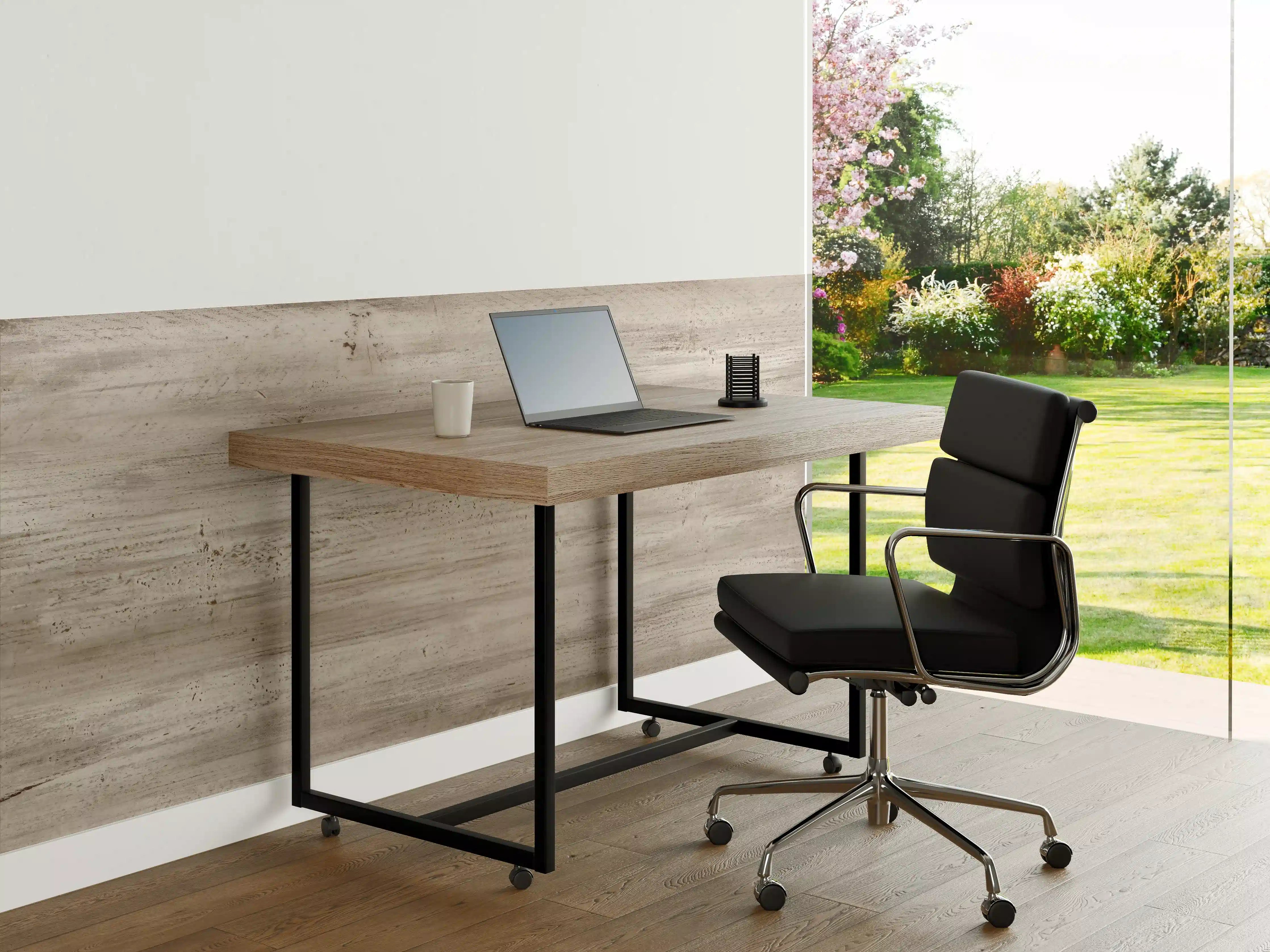 Büro Wandgestaltung - Bräunliche alte Holztextur