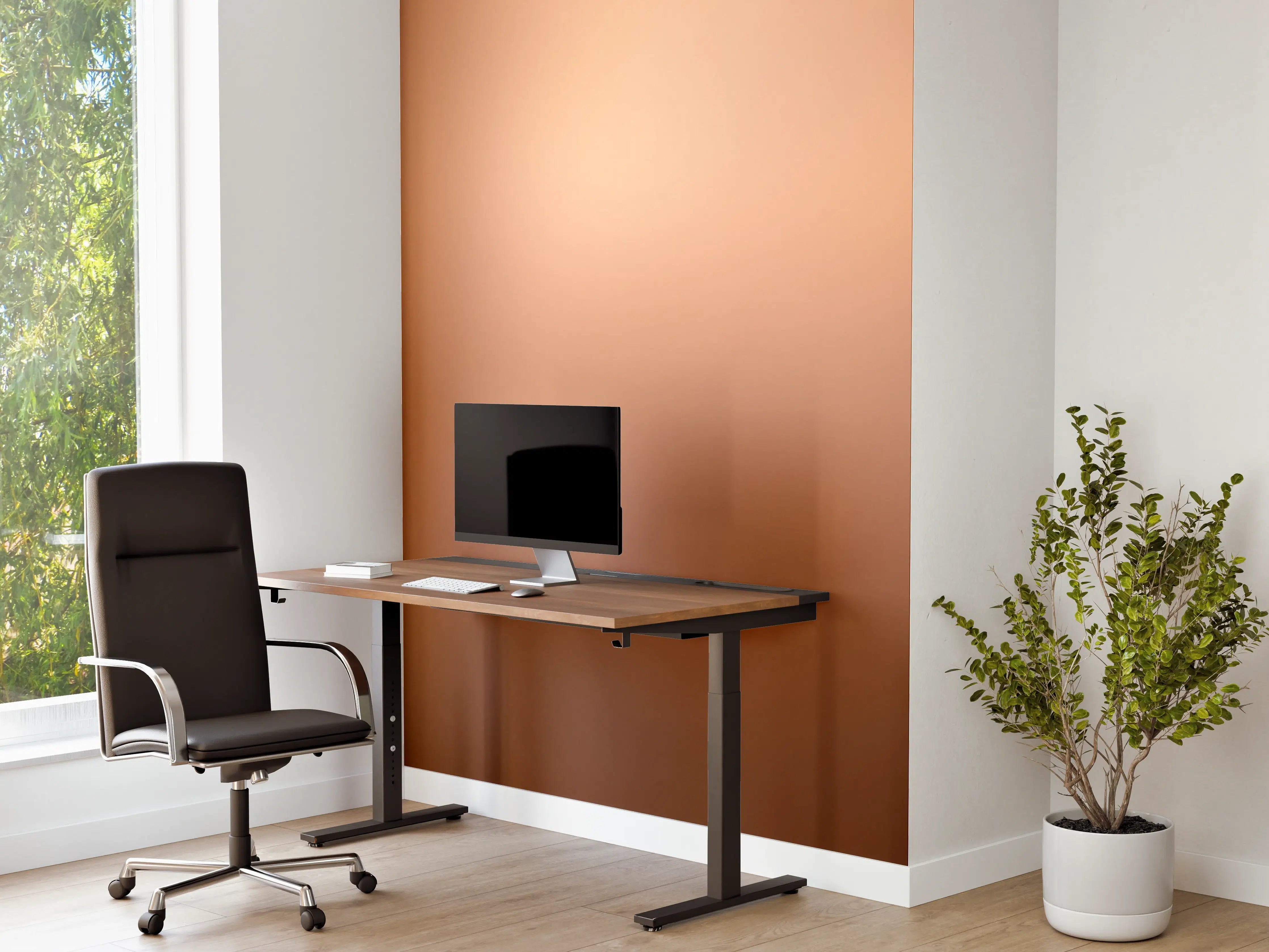 Büro Wandgestaltung - Braun, beiges Muster
