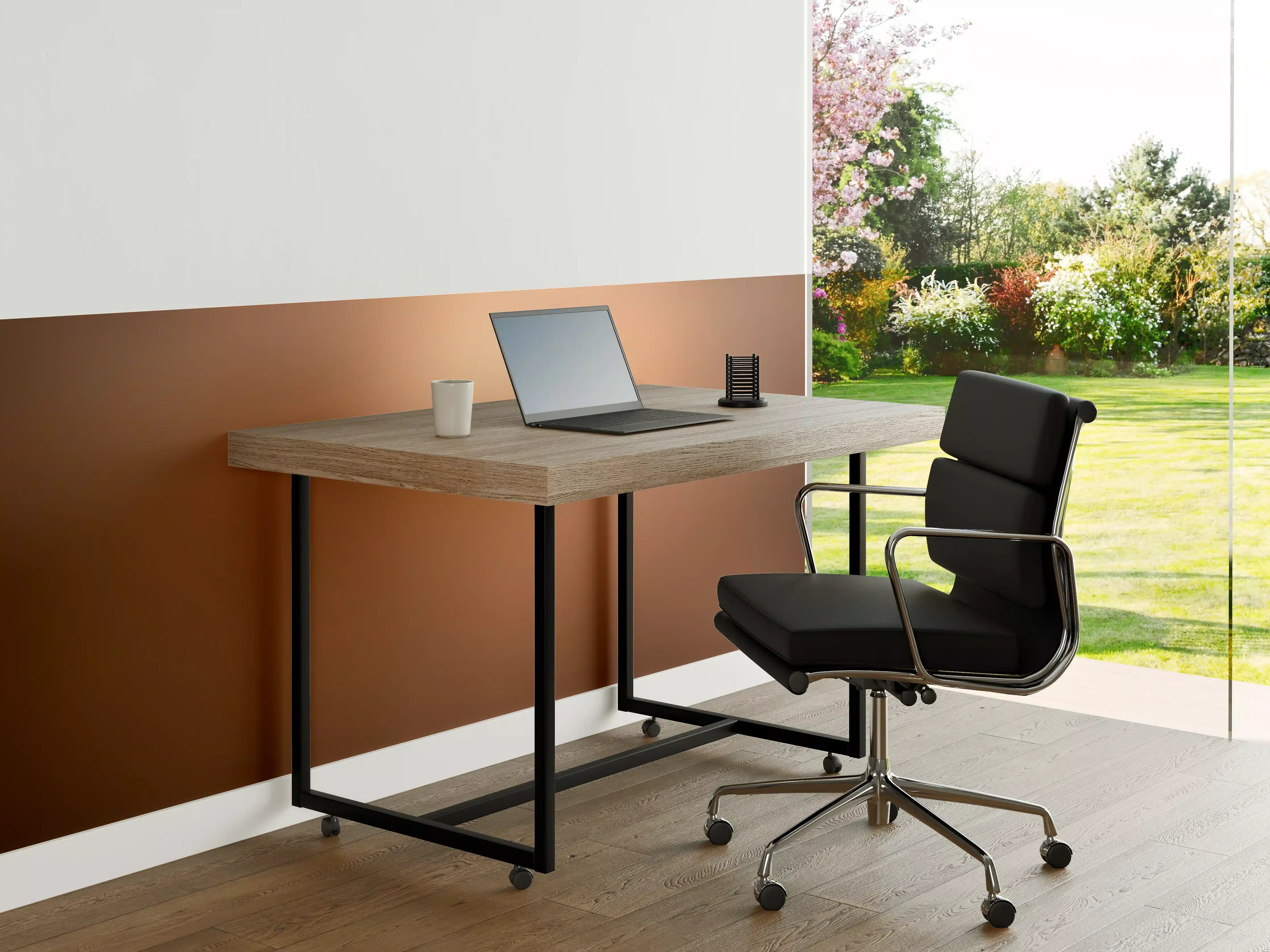 Büro Wandgestaltung - Braun, beiges Muster