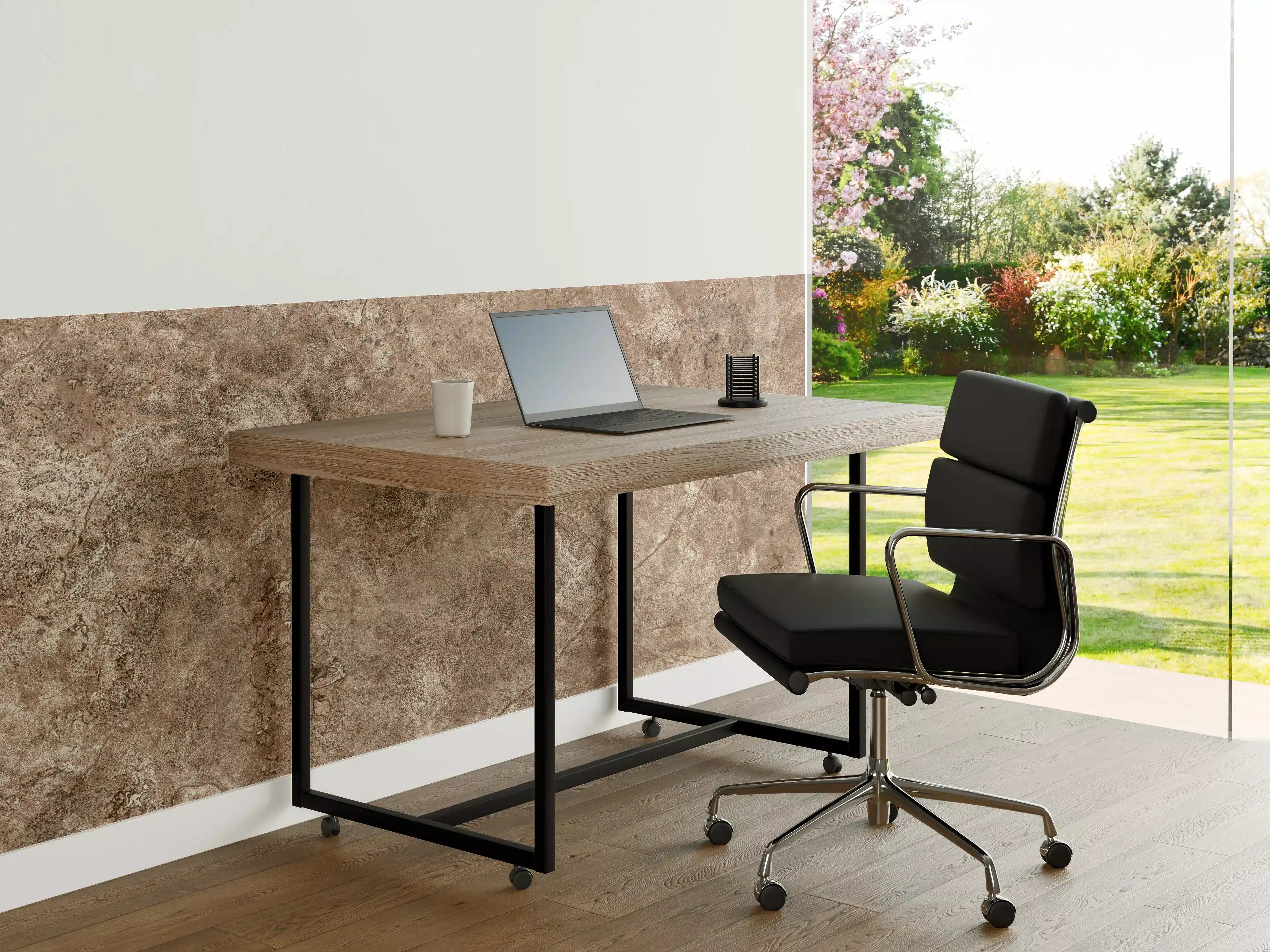 Büro Wandgestaltung - Brauner alter Sandstein 1