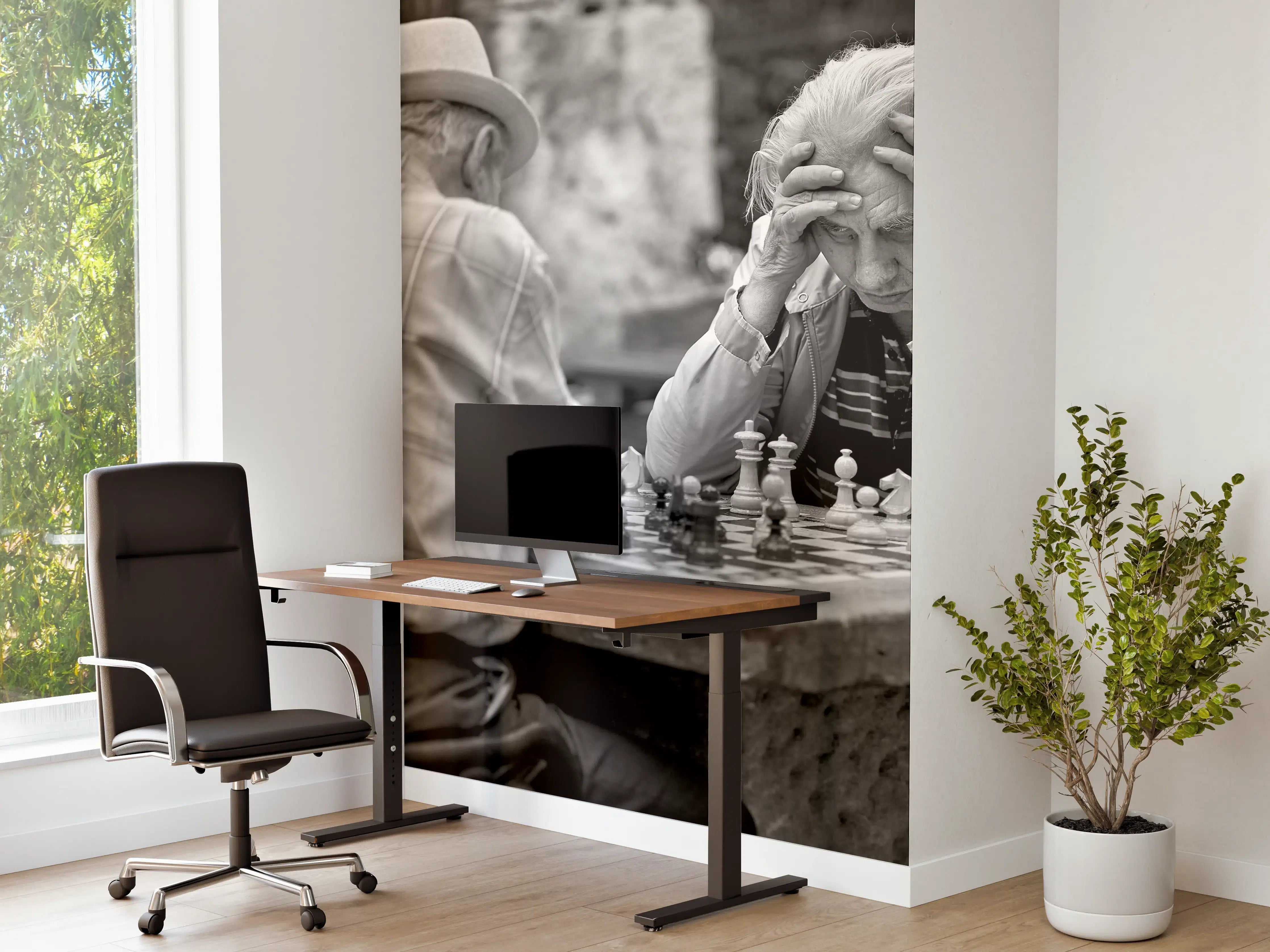 Büro Wandgestaltung - Brettspiele - Schwarz-weiß