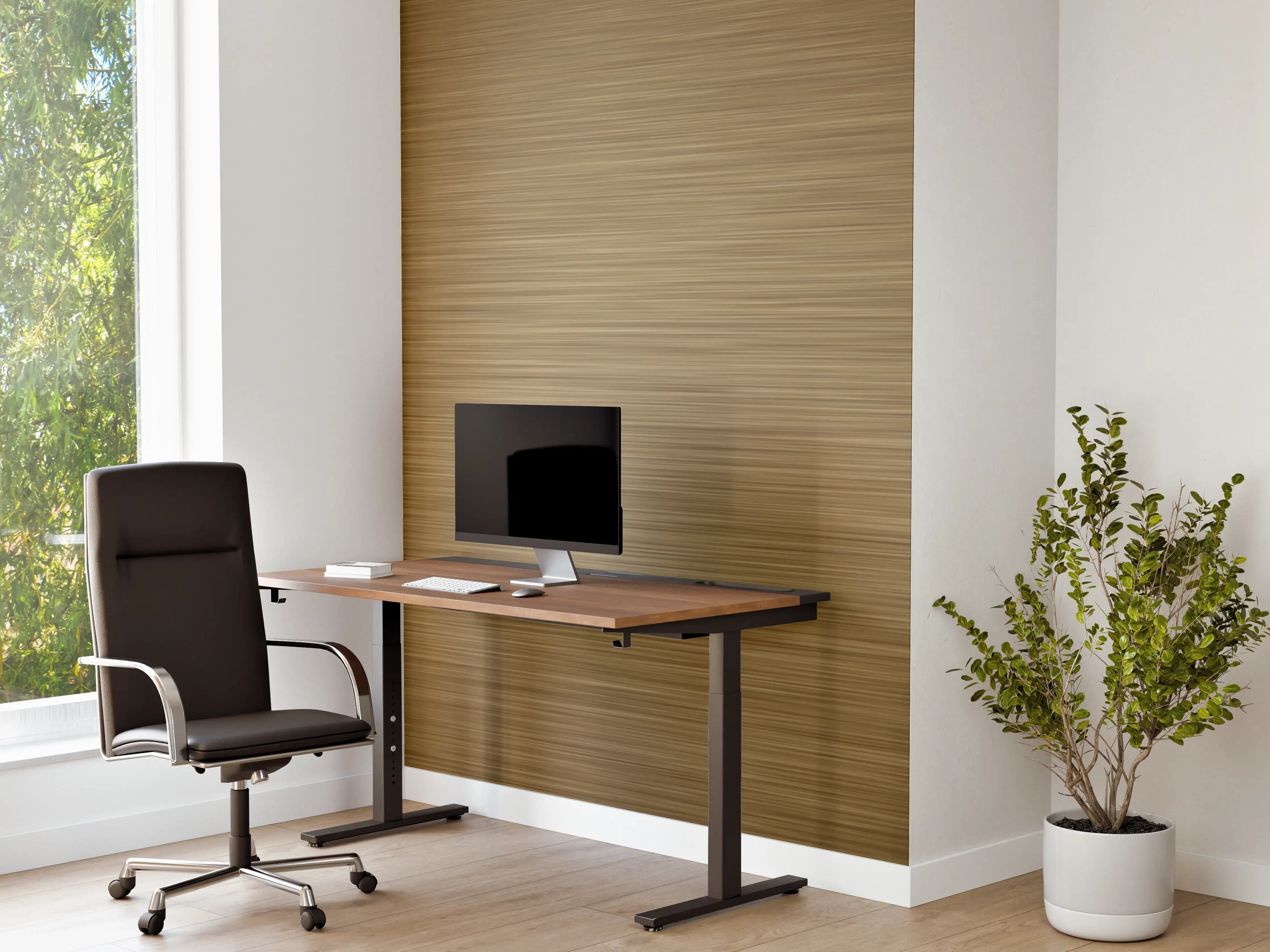 Büro Wandgestaltung - Bronze - ALU Prime - Metall Gebürstet