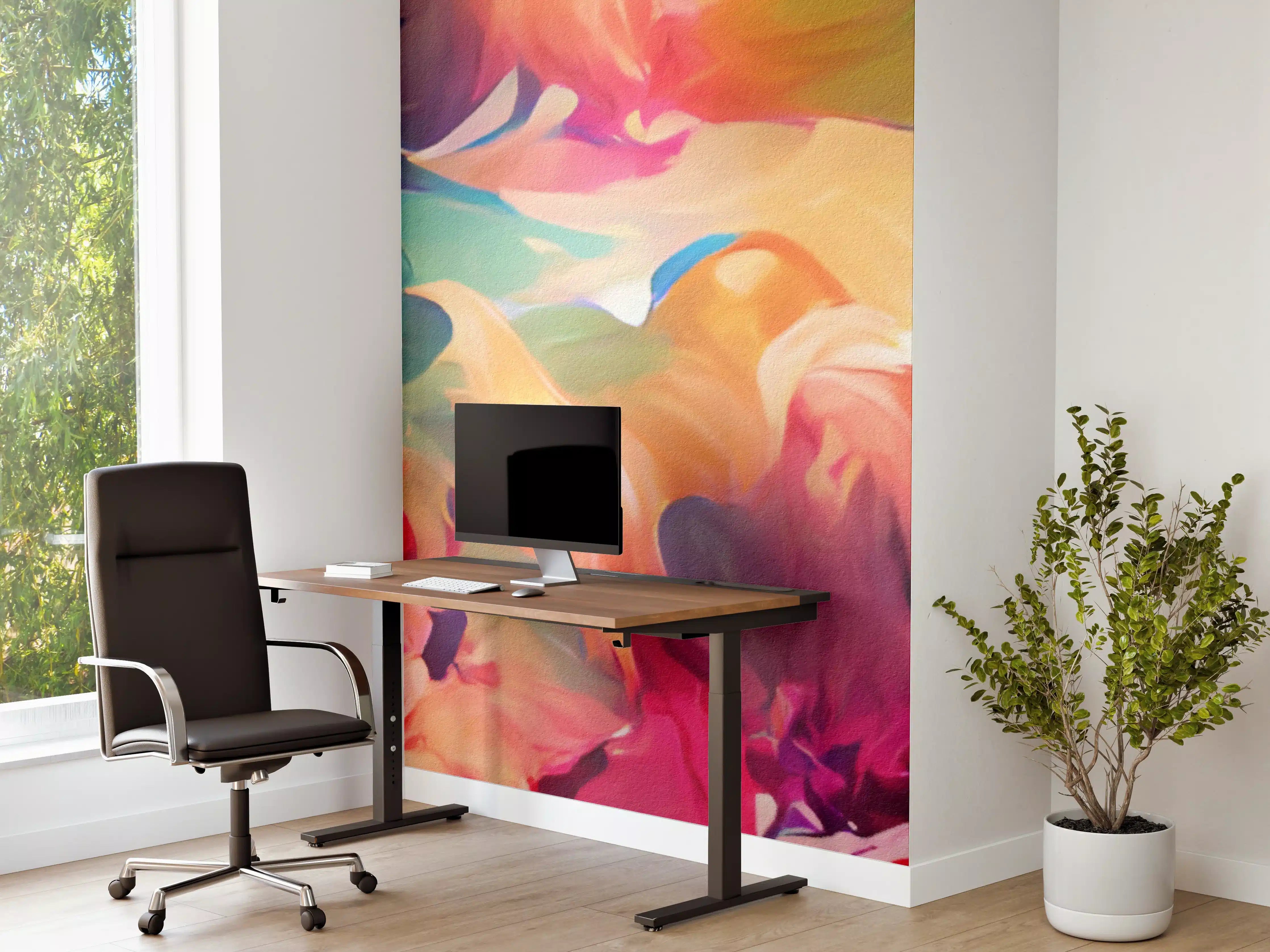 Büro Wandgestaltung - Bunte Abstrakte Kunst Explosion